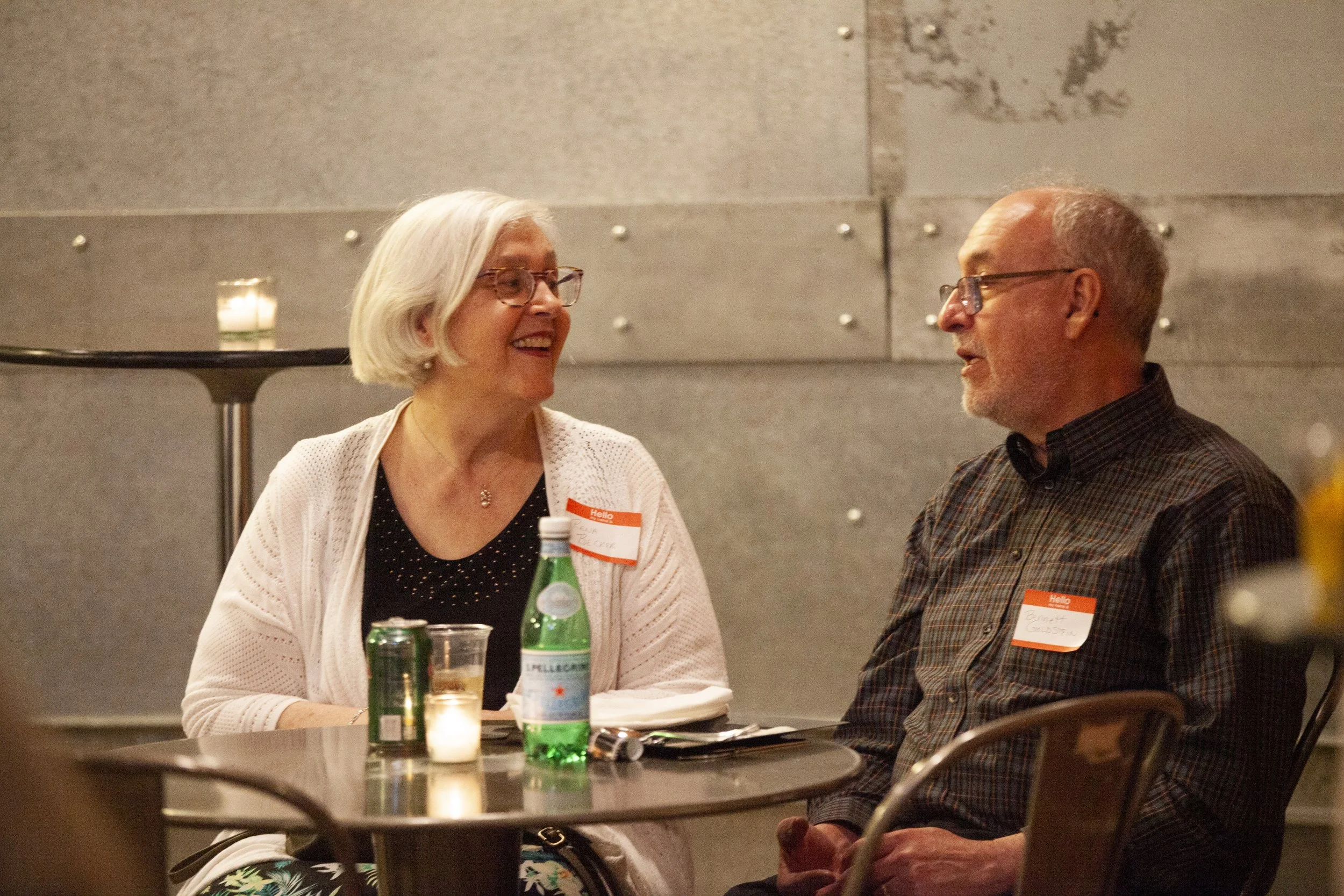 Board Secretary Rena and her husband Bennett chatting.