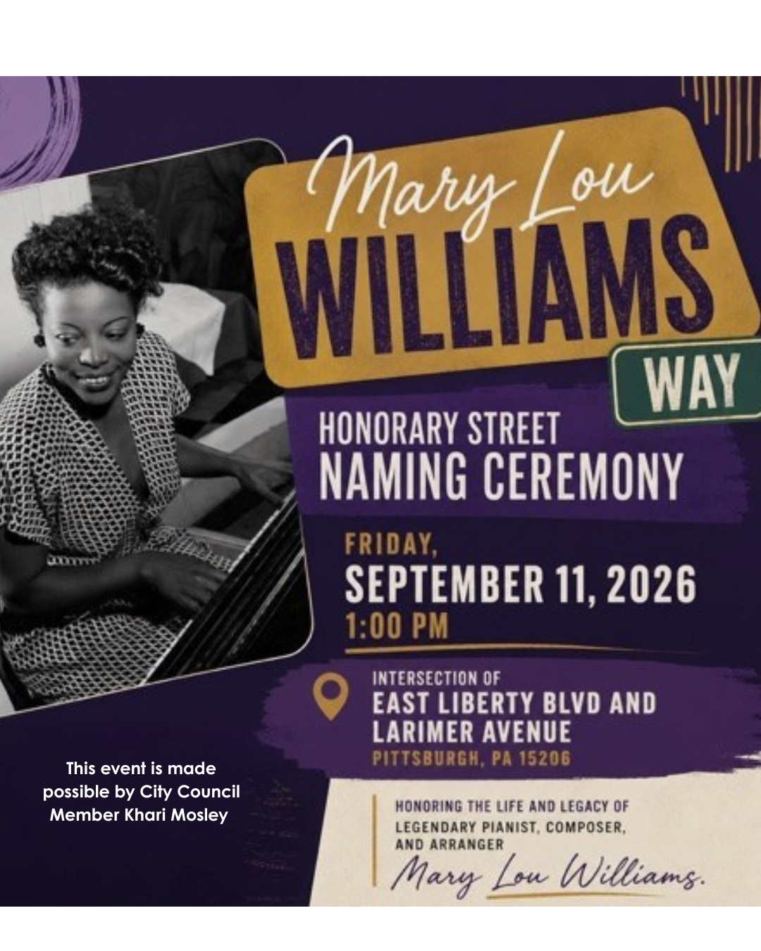 Mary Lou Williams Way 