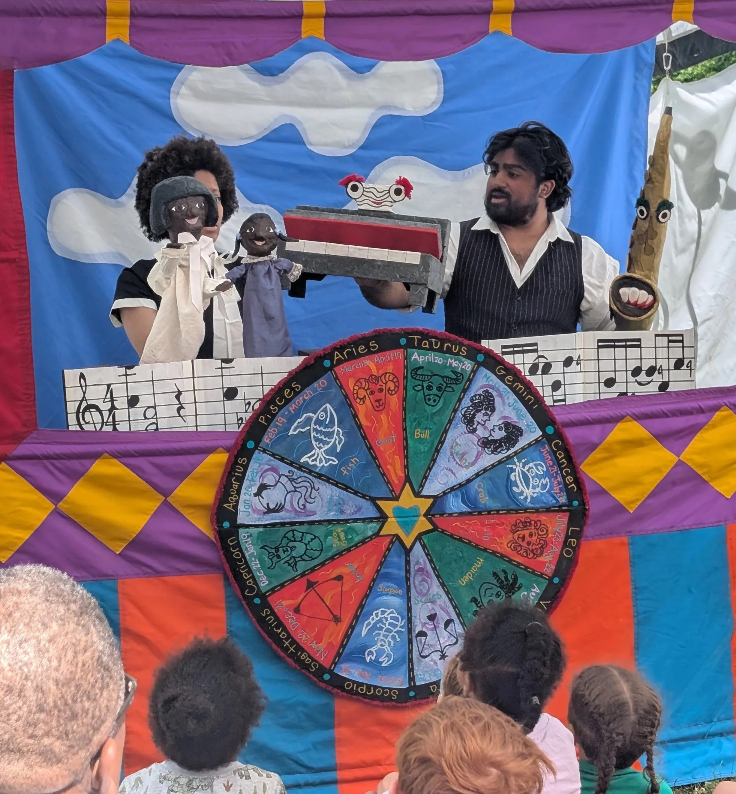 roving art cart jazz at the heart puppeteers