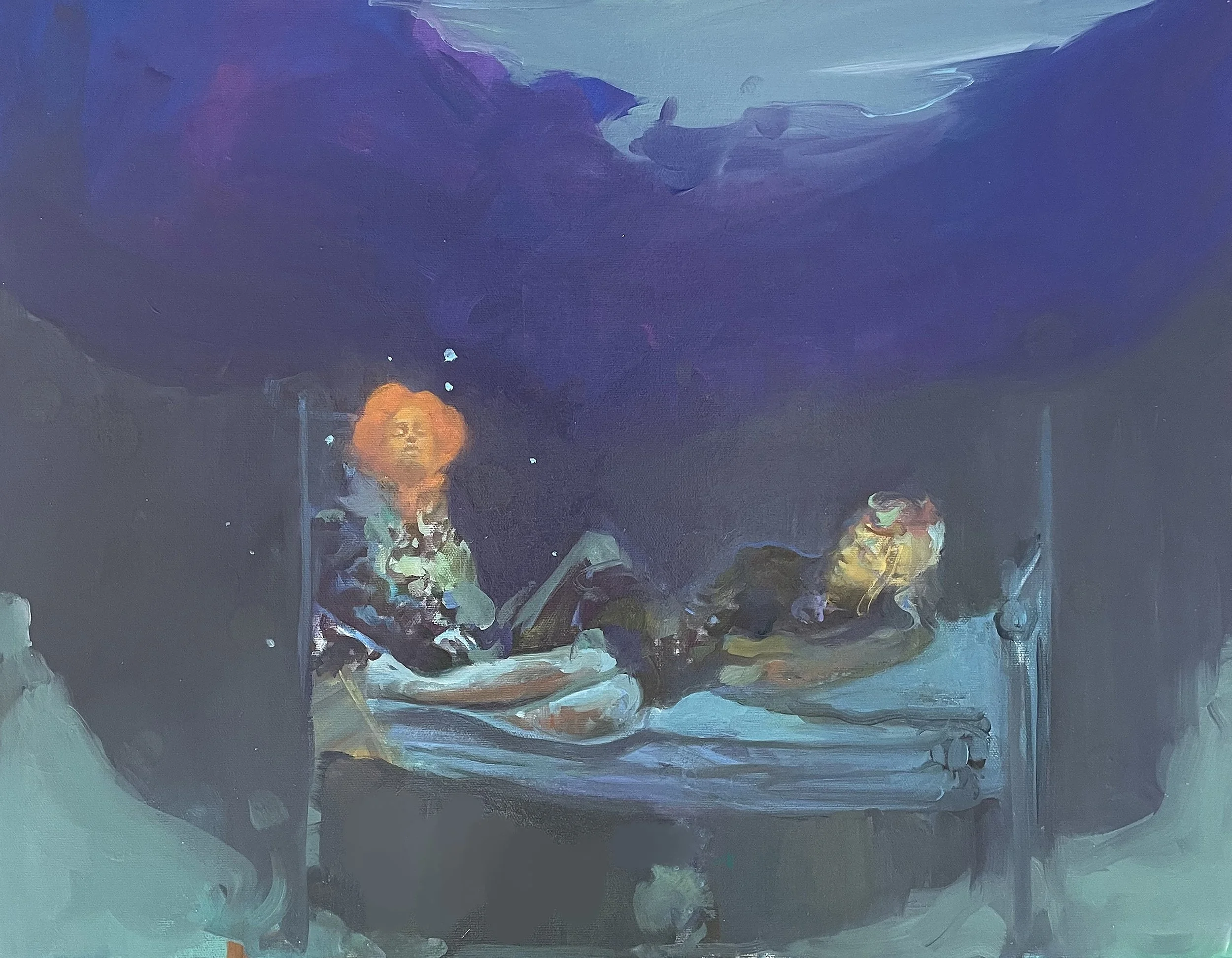 Le lit des constellations-65x50cm-2025