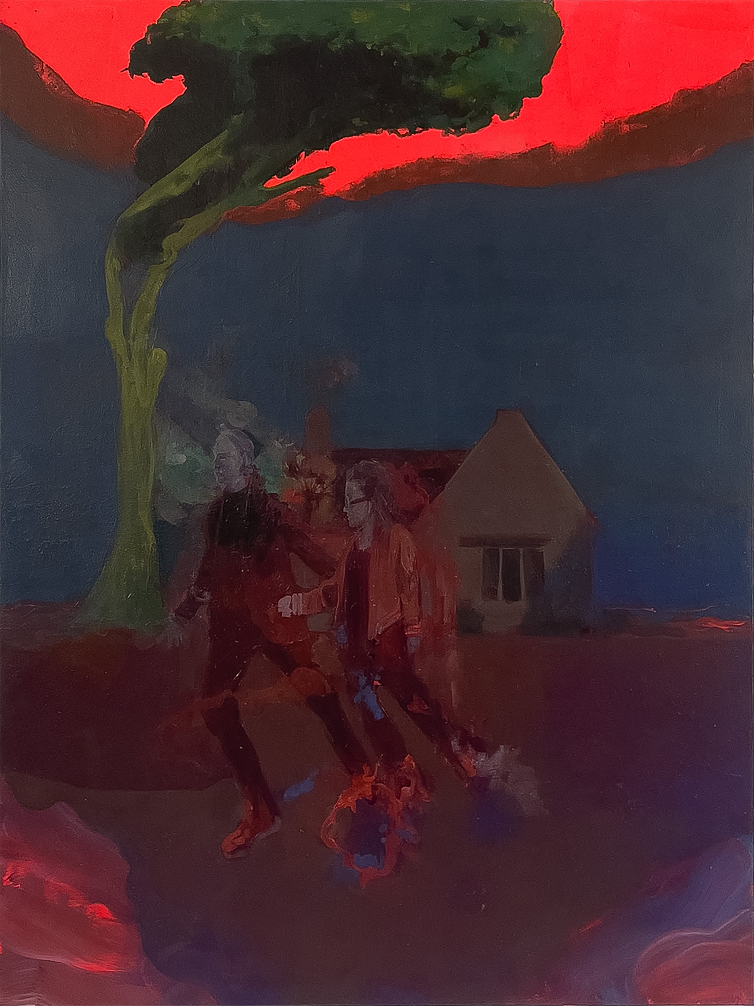 Entre chien et loup-huile sur toile-97x130cm-2026