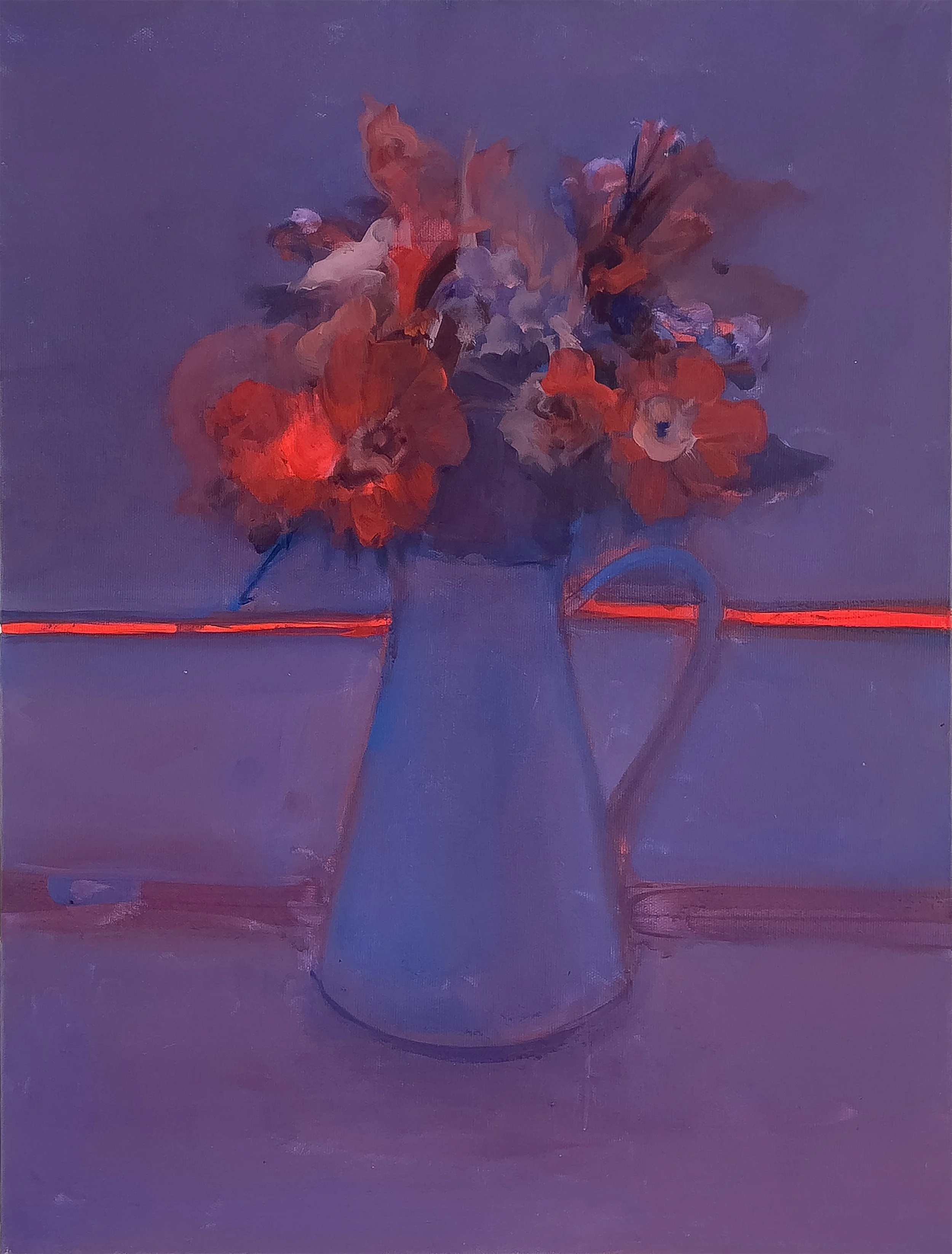 "Nature mortebleue2", 46x61cm-2026