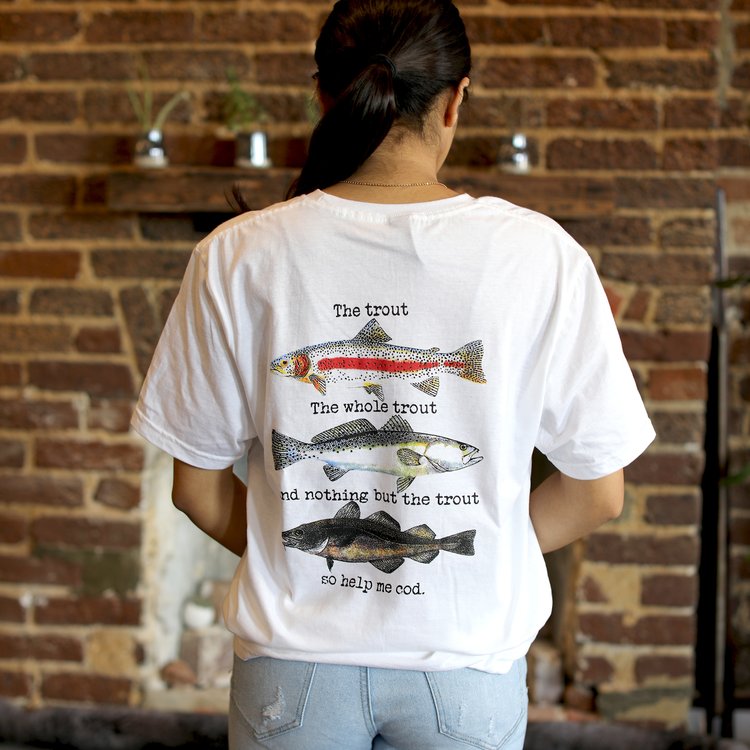 T-Shirt: Trout — Hyman's Seafood