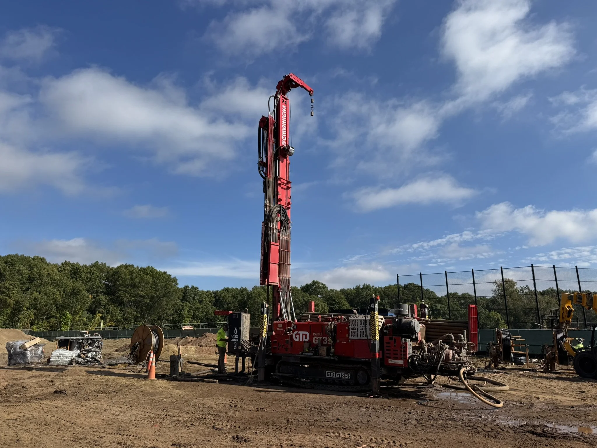  Geothermal construction site tour at Agawam High School, Agawam Public Schools, MA. Courtesy of Michael Tracy (Brightcore Energy).&nbsp; 