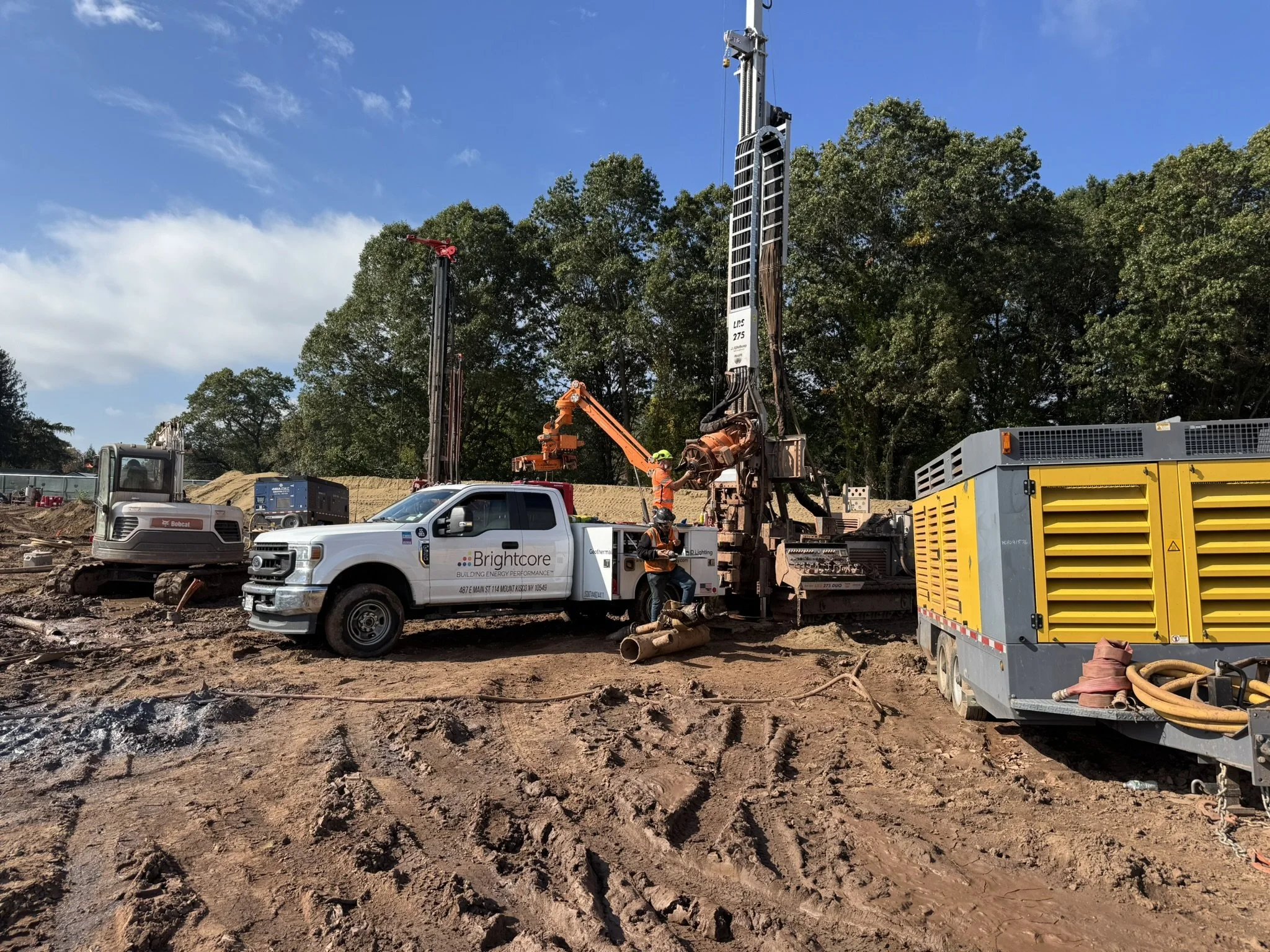  Geothermal construction site tour at Agawam High School, Agawam Public Schools, MA. Courtesy of Michael Tracy (Brightcore Energy).&nbsp; 