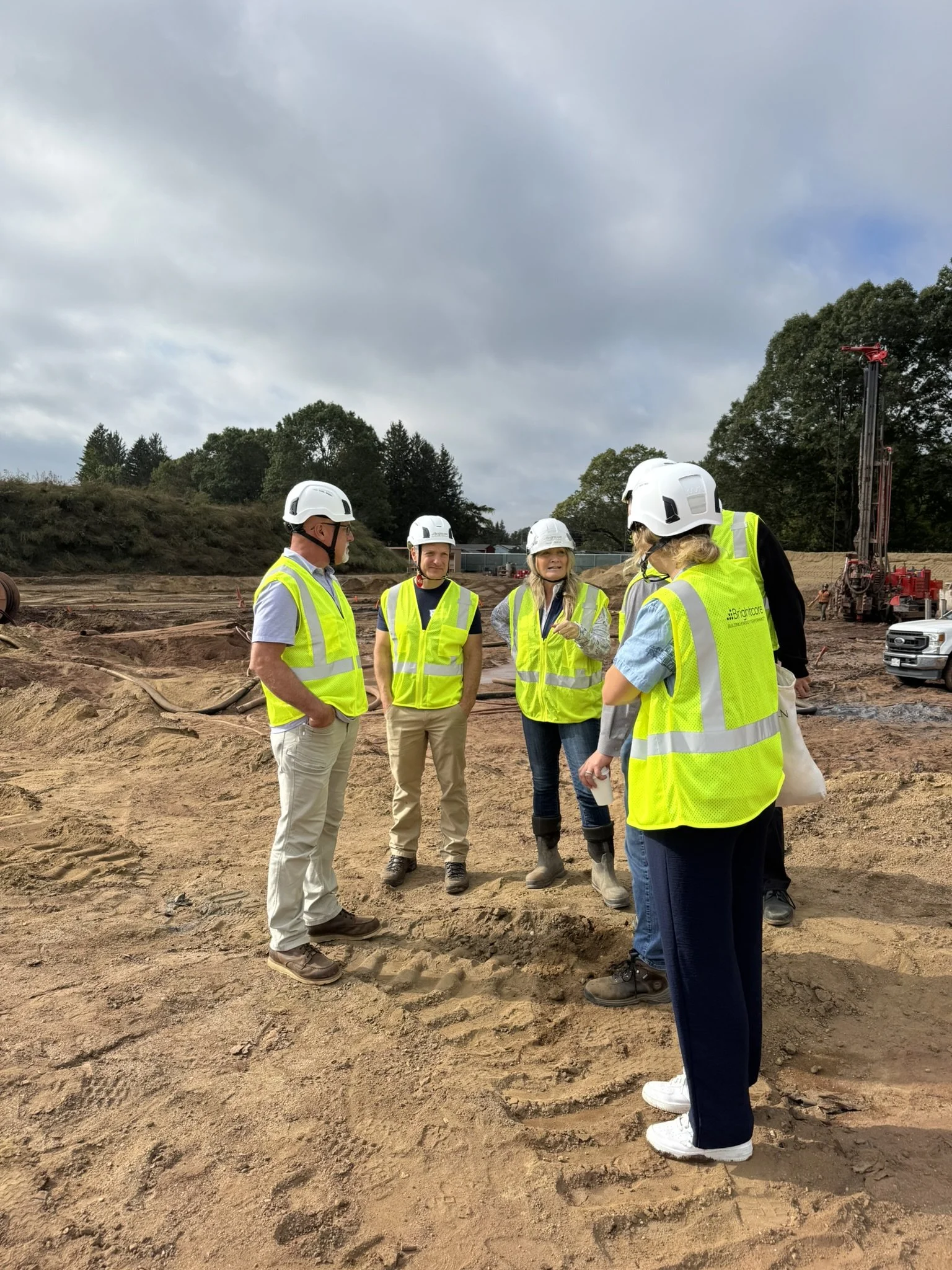  Geothermal construction site tour at Agawam High School, Agawam Public Schools, MA. Courtesy of Michael Tracy (Brightcore Energy). 