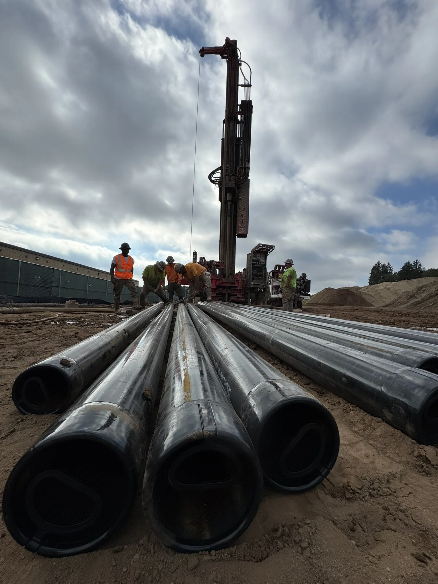  Geothermal construction site tour at Agawam High School, Agawam Public Schools, MA. Courtesy of Michael Tracy (Brightcore Energy). 