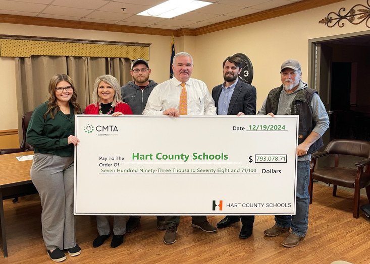 Hart County School District in Kentucky receives a $793,079 check!