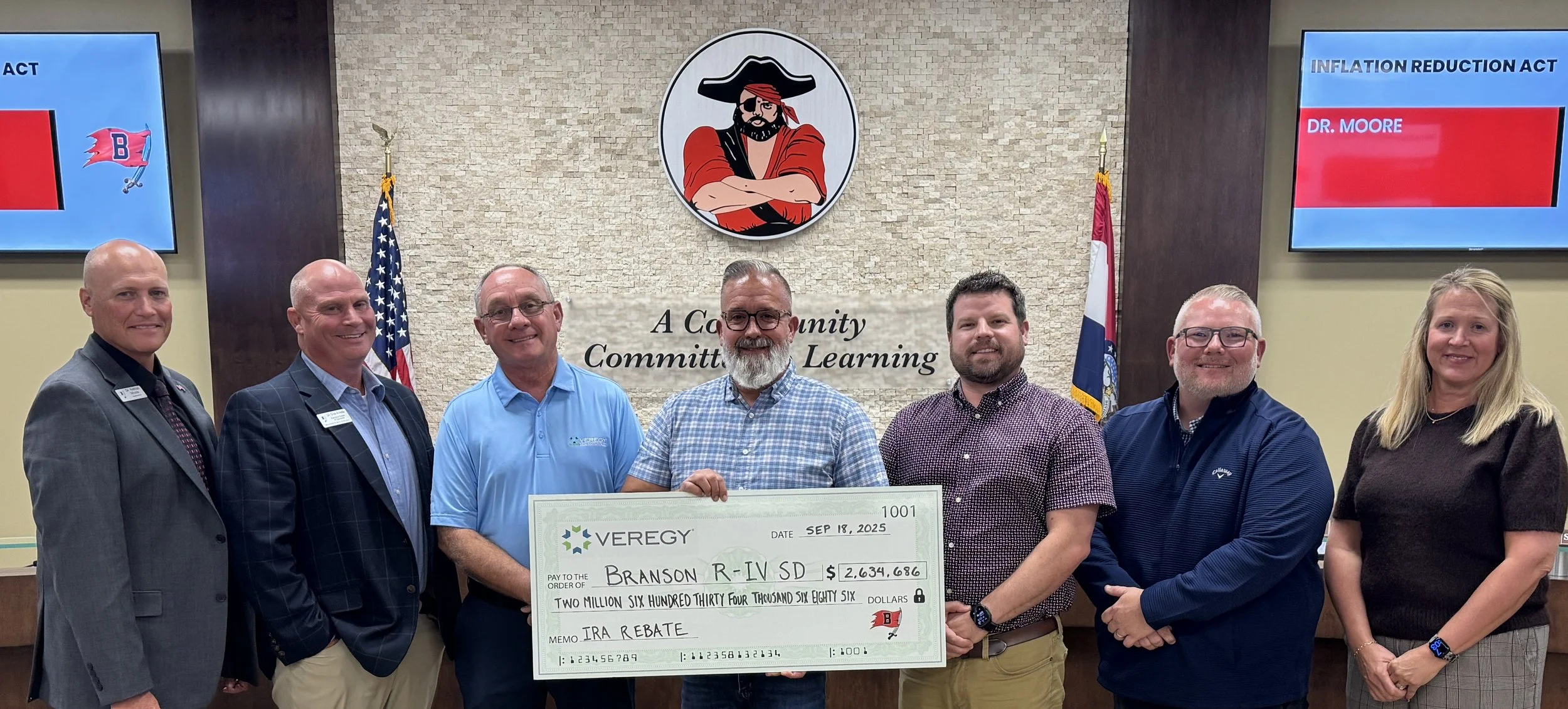 Branson Public Schools in Missouri receives two checks for $4M!