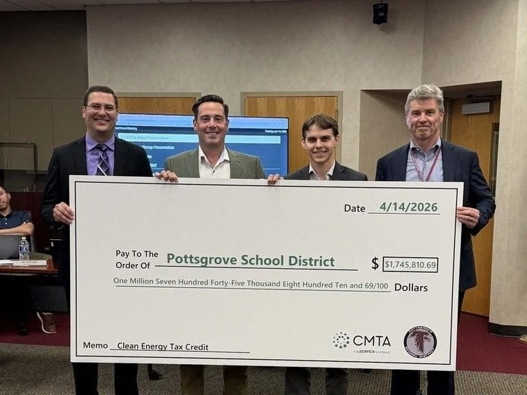 Pottsgrove School District in Pennsylvania receives a check for $1,745,810!