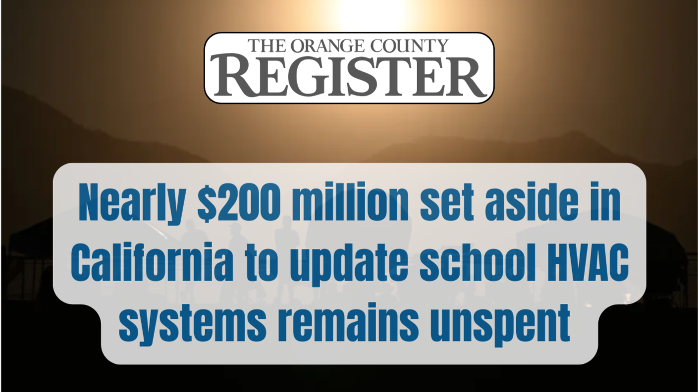 $194 Million for California School HVAC is at Risk