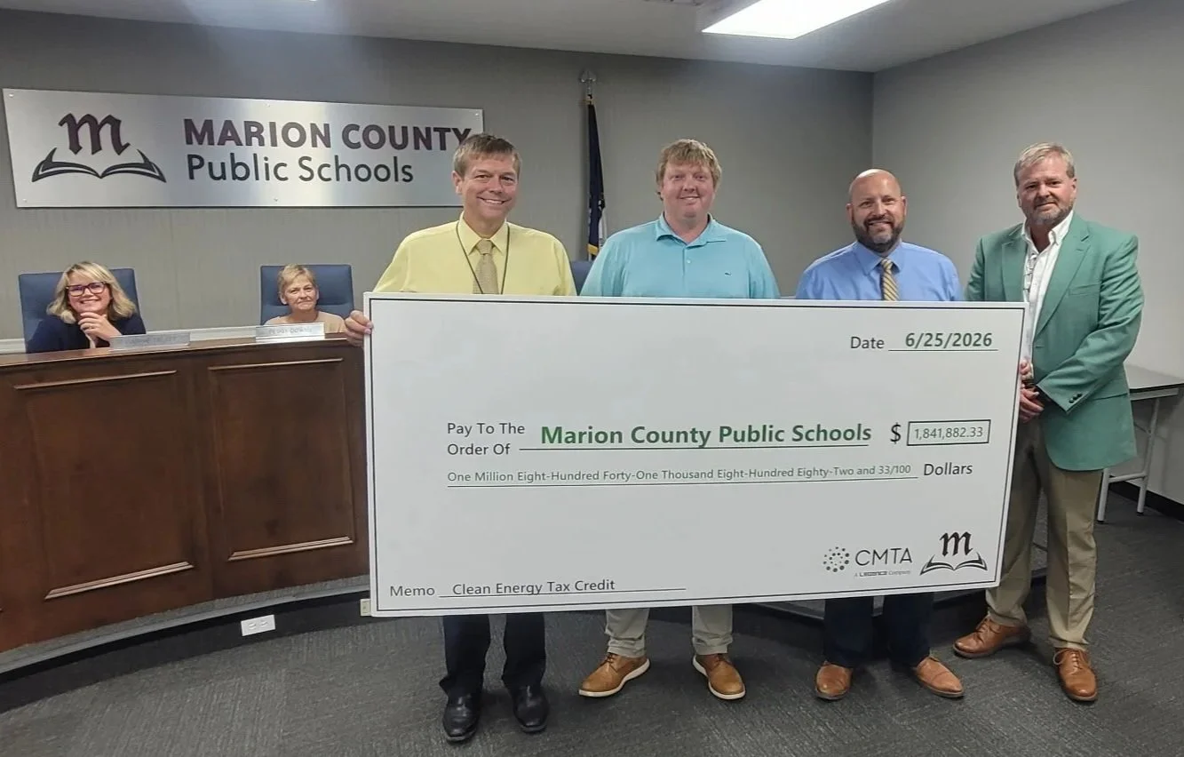 Marion County Public Schools in Kentucky receives a $1,841,882 check!