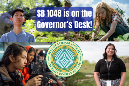 The Seal of Climate Literacy is on the Governor’s Desk