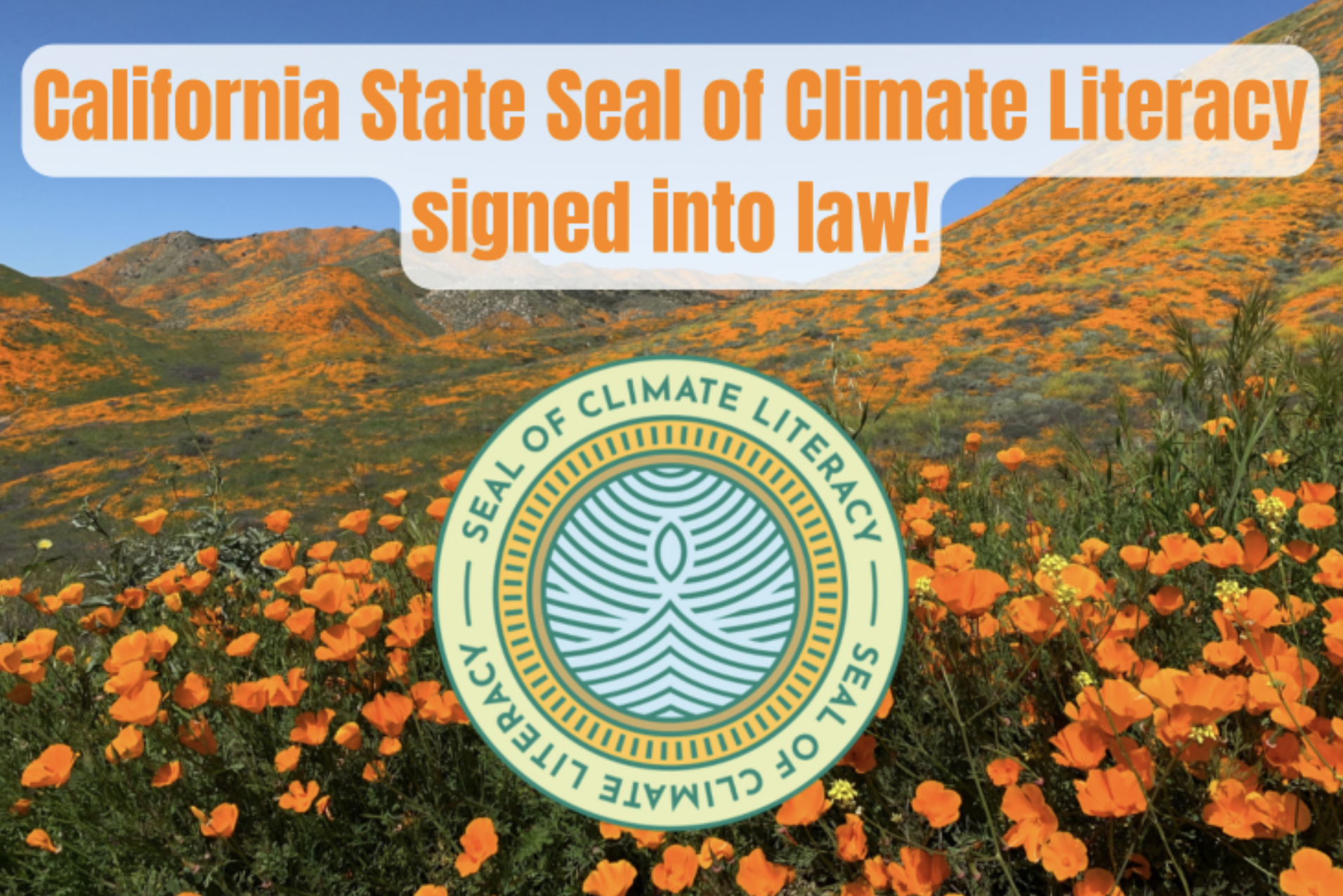 The California Seal of Climate Literacy is Signed into Law