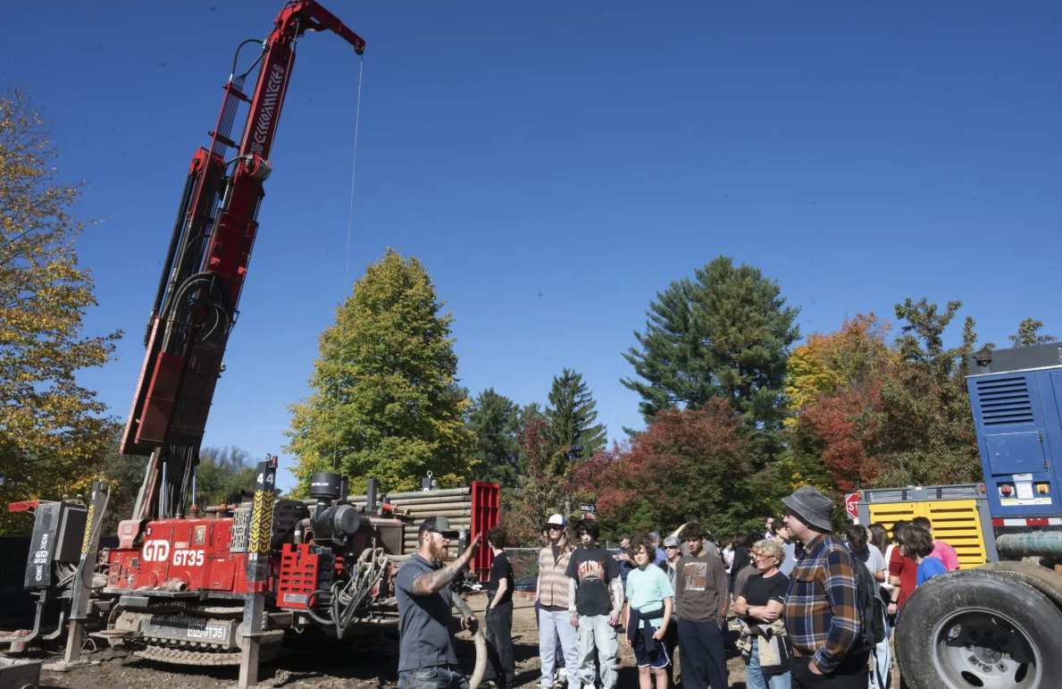 Northampton breaks ground on $11.6M geothermal system to cut high school’s emissions in half