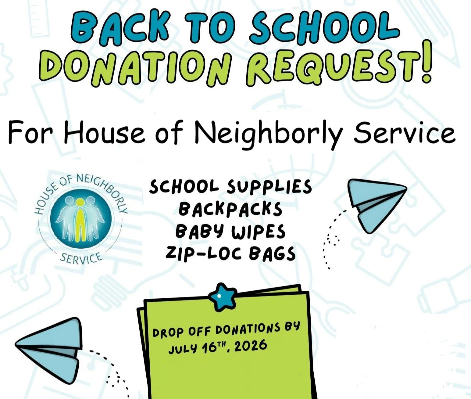 HNS School Supply Drive
