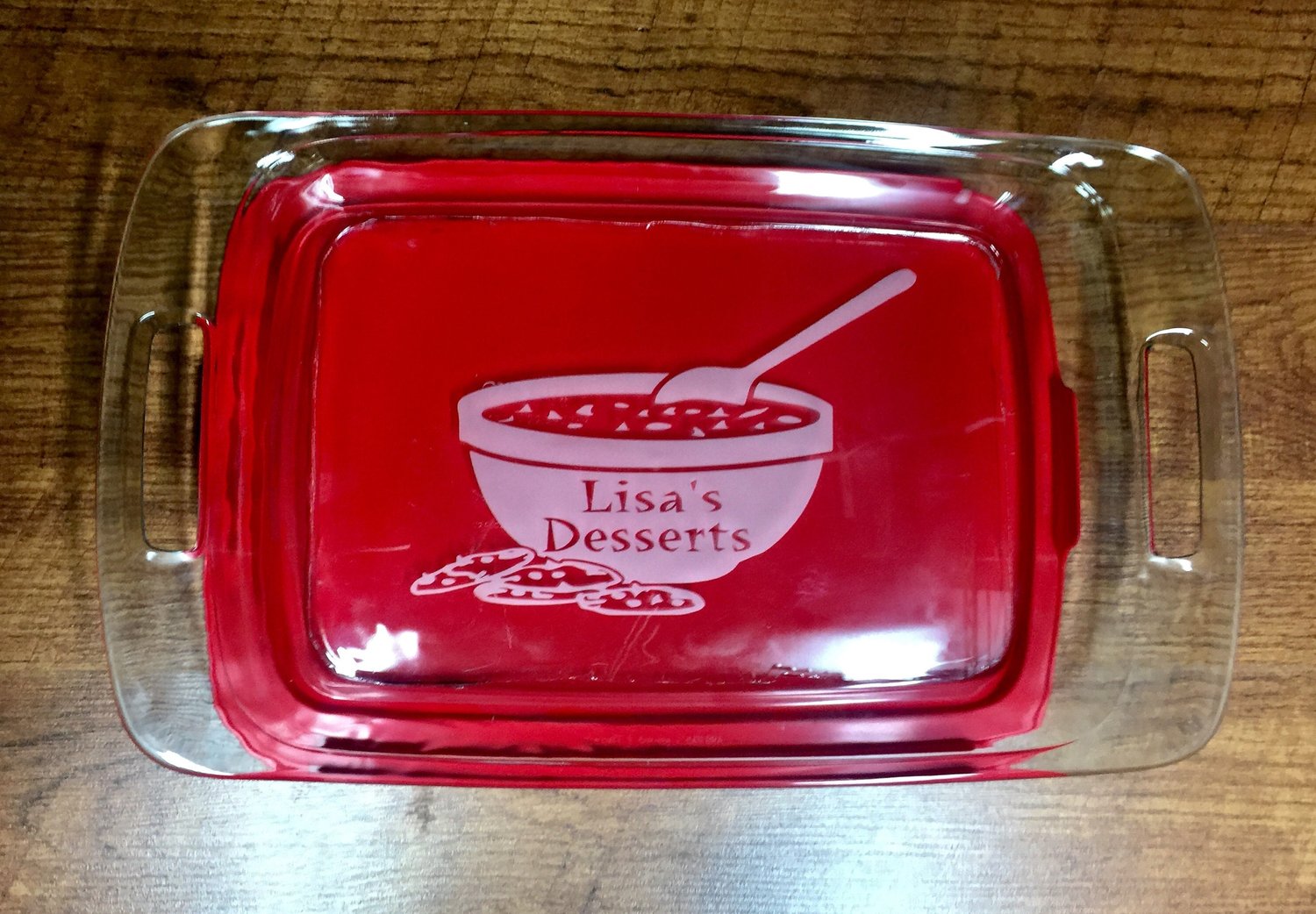 Custom Casserole Dish - Personalized Casserole Dish - Etched Cass
