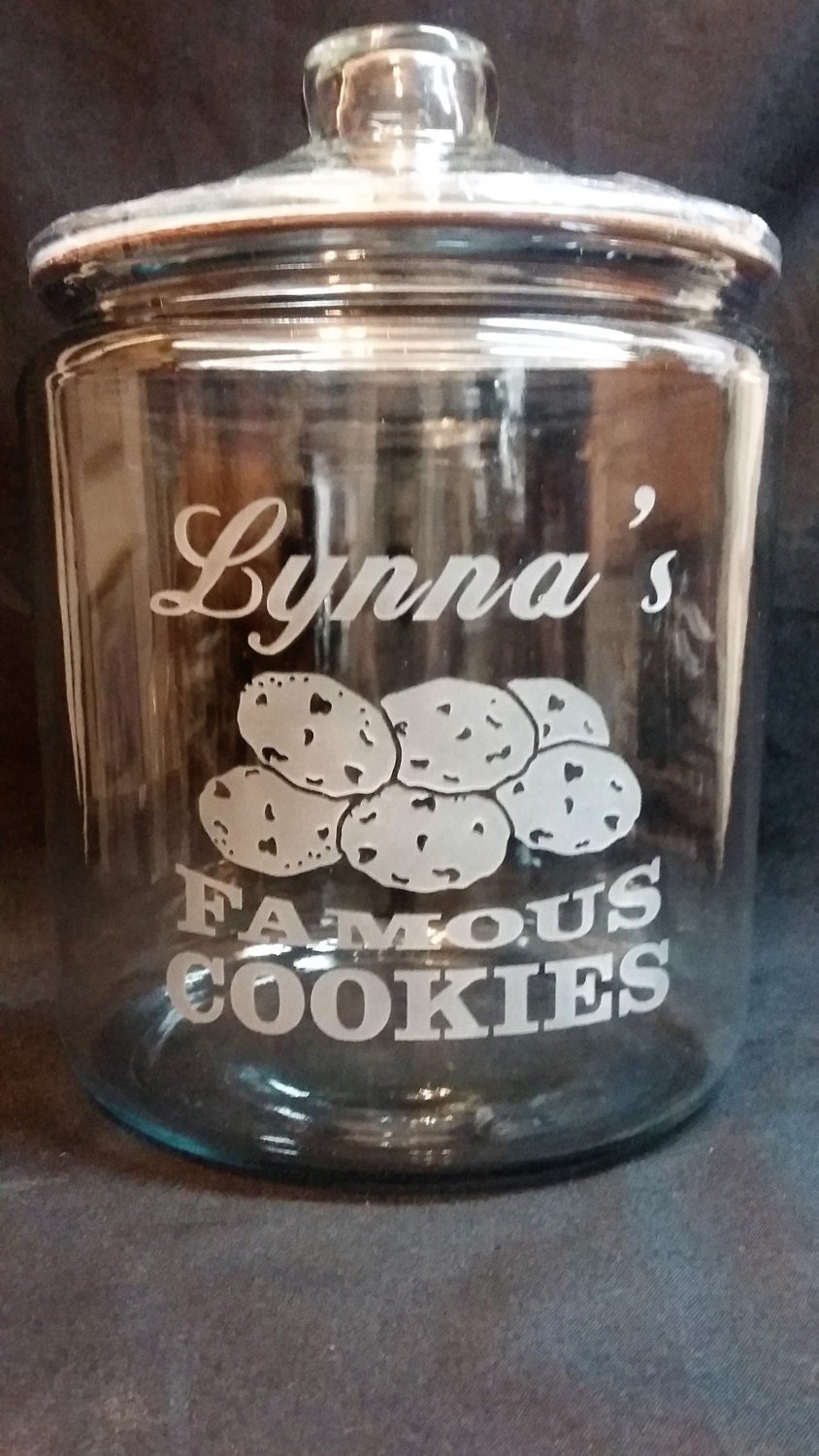 Personalized Cookie Jars — Forever Yours Glass Etchings providing