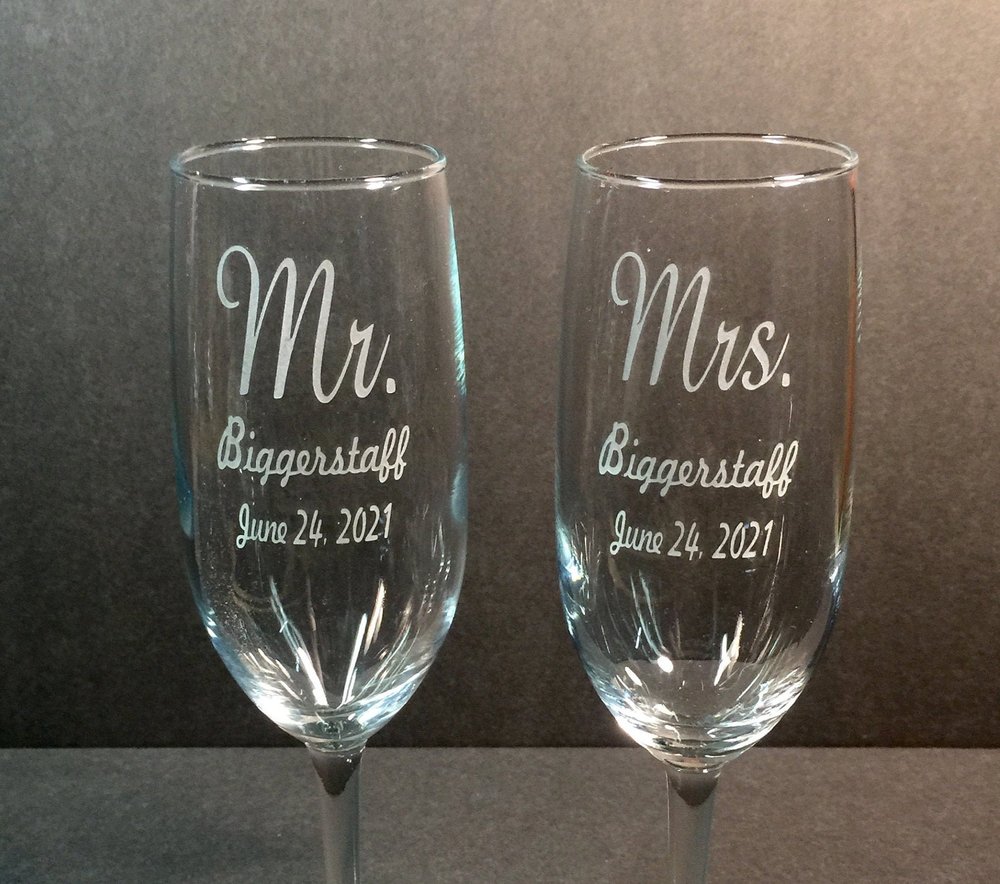 Forever Yours Glass Etchings providing personalized custom engraved gifts  and glassware