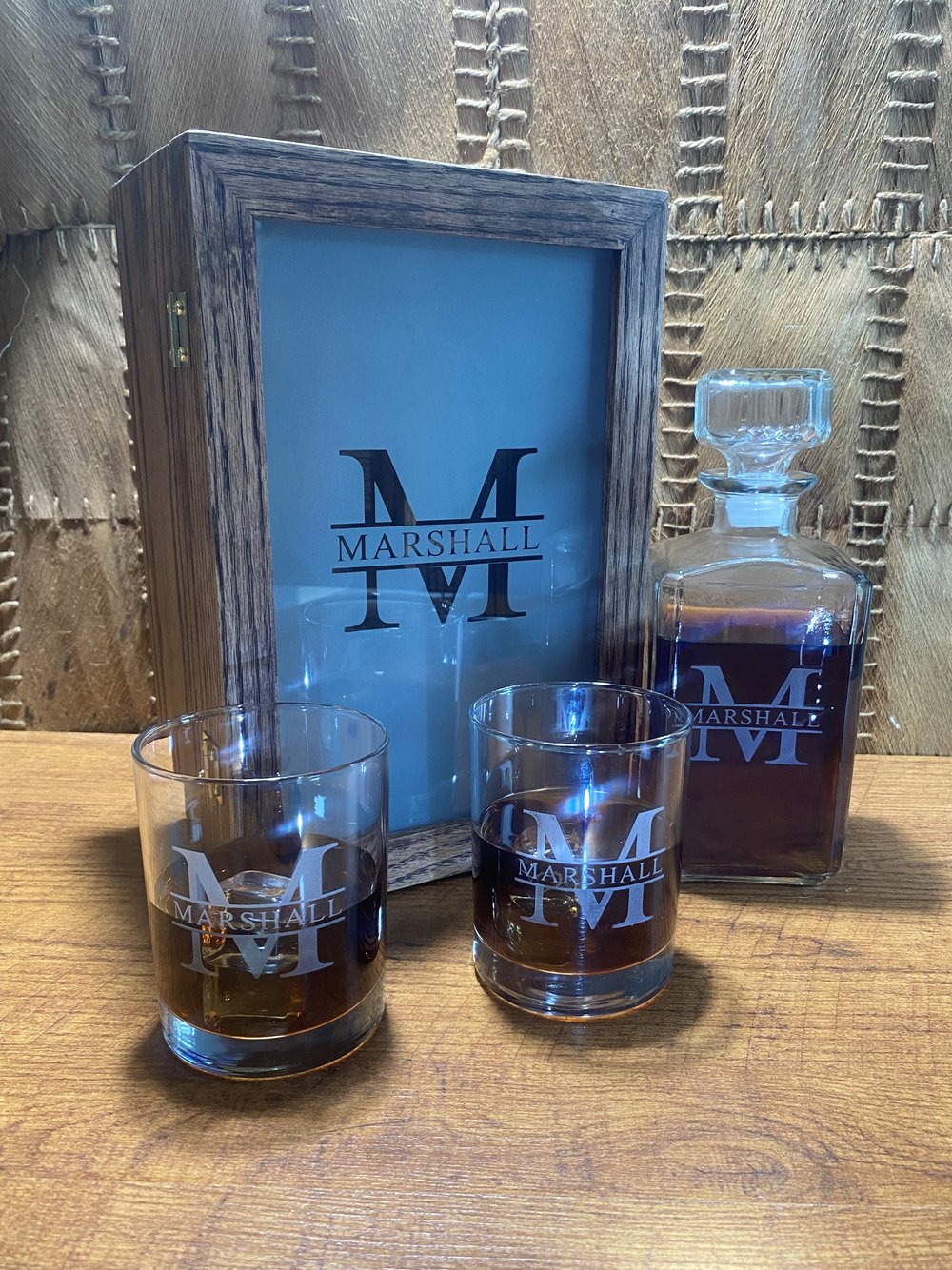 Etched Whiskey Glass - Set of 2 – Maker + Muse