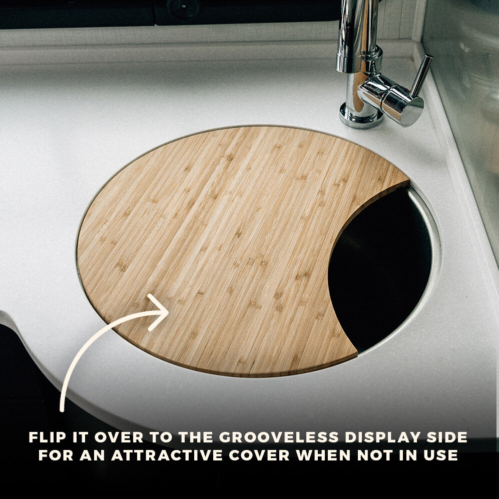 Custom Fit RV Camper Sink Cover Cutting Board 