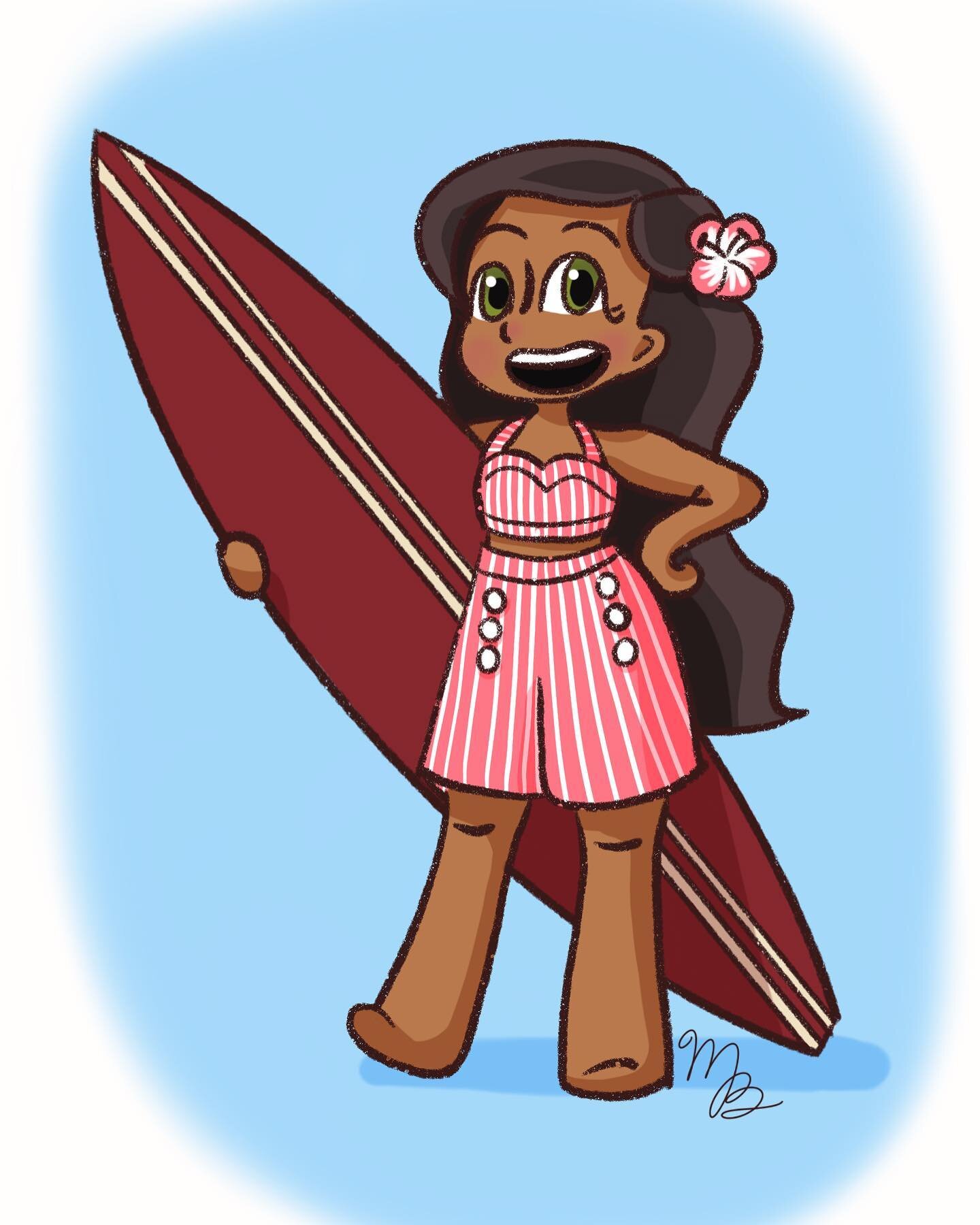 Do you like Nanea&rsquo;s old swimsuit or new swimsuit better? I honestly love them both! The vintage style of swimsuits are far superior to the modern style, in my opinion. But if I had to choose, I&rsquo;d pick her pink striped suit. I love the cut