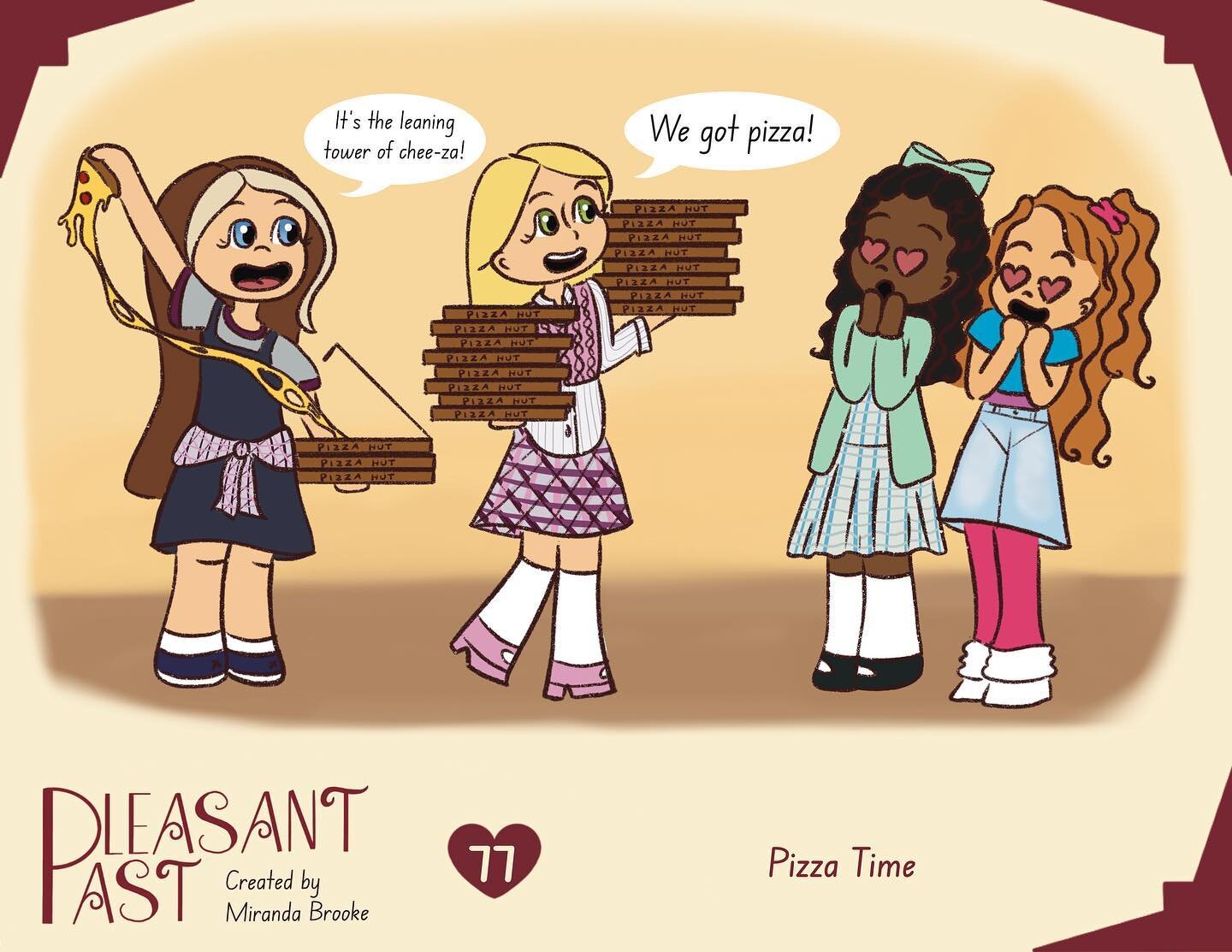 It is so crazy to think that during some of the American Girls doll lifetime, they would have never experienced pizza. It is so interesting how such common foods today weren&rsquo;t common before. Good thing in the Pleasant Past household, anything i