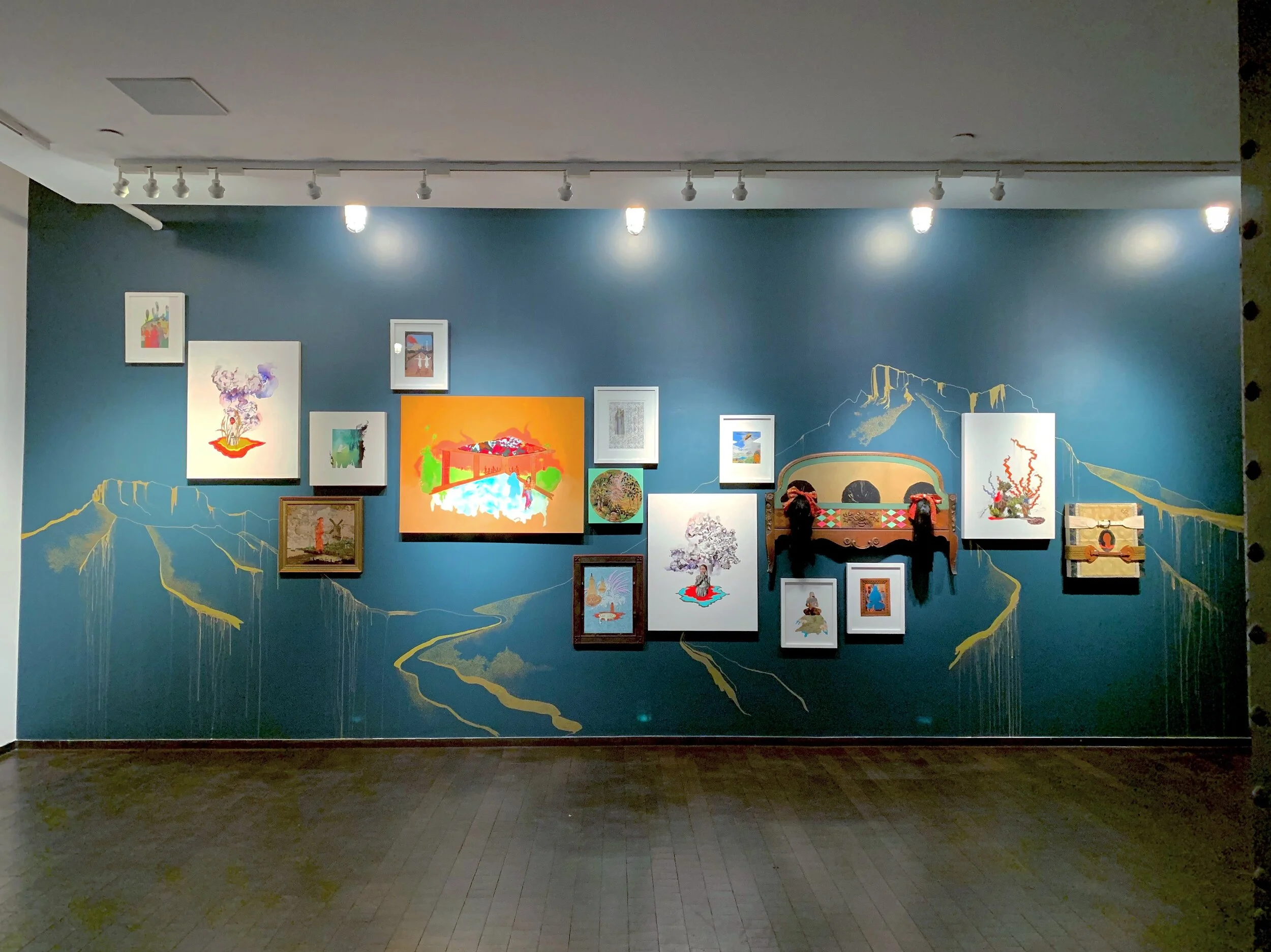 installation view of small works