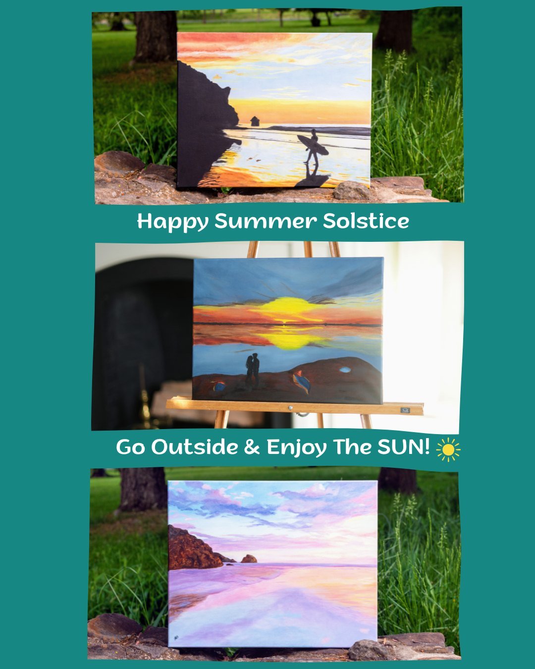 Go outside and enjoy the SUN today! It&rsquo;s the longest day of the year!

But if you can&rsquo;t... bring the sun inside.

Celebrate the summer solstice with art that captures all the warmth, color, and joy of the season without the heat or the bu