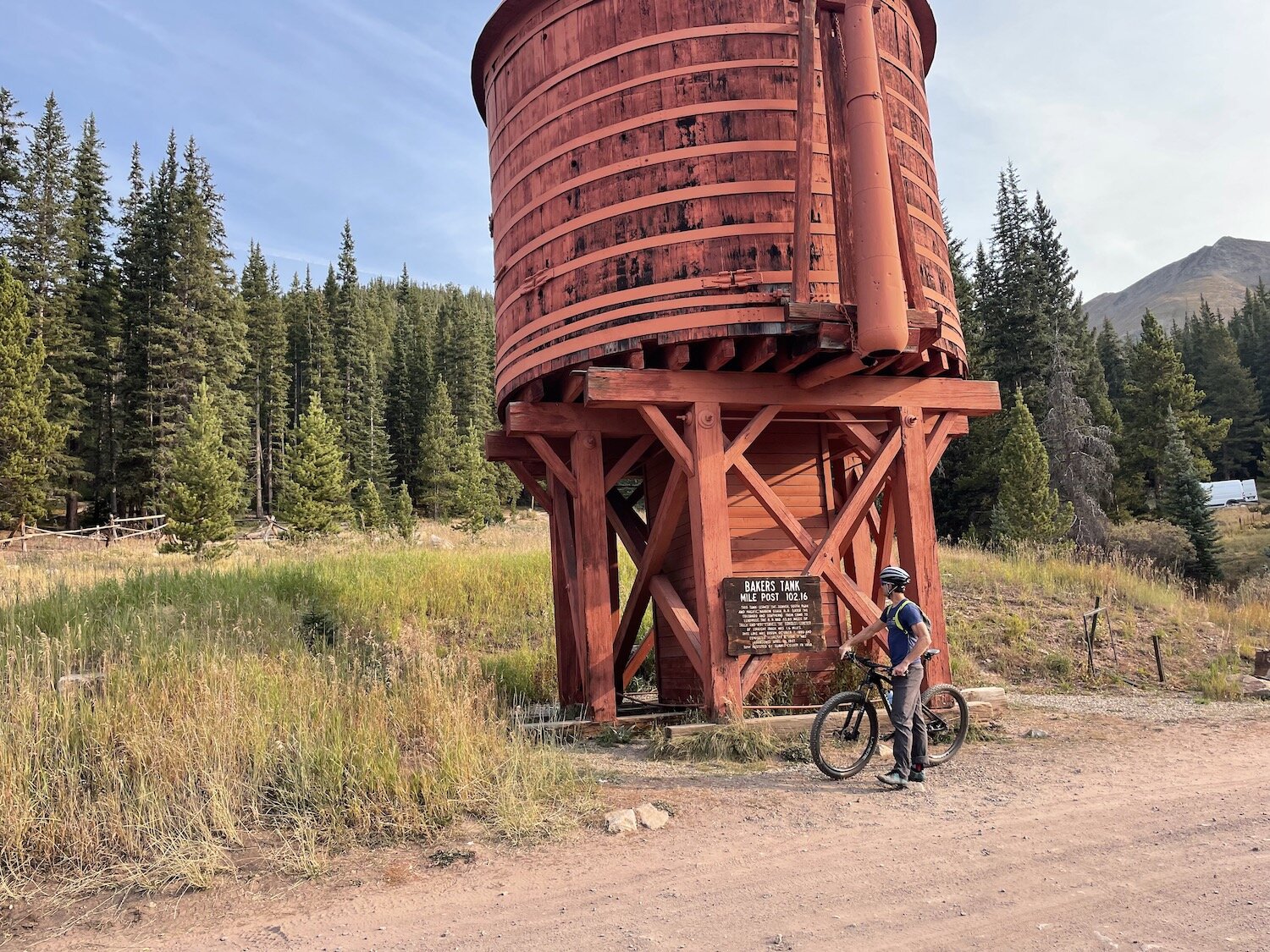 Baker's tank on top of boreas pass rd right outside of breckenridge