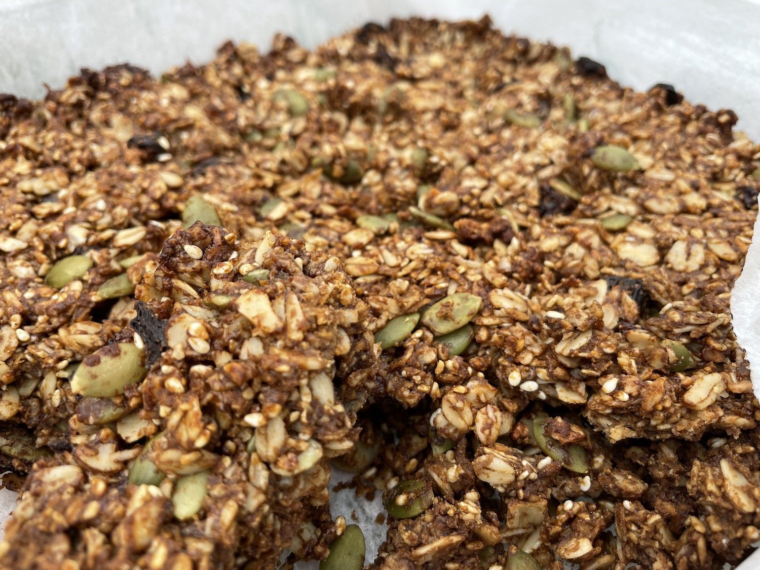 Cherry molasses granola from Run Fast. Cook Fast. Eat Slow.