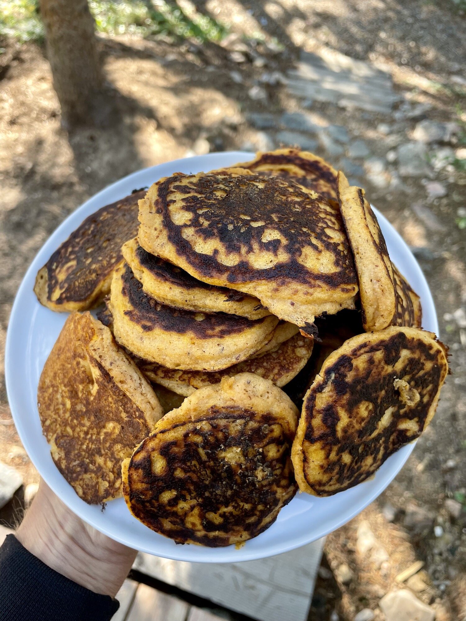 Sweet potato pancakes from Run Fast. Cook Fast. Eat Slow.