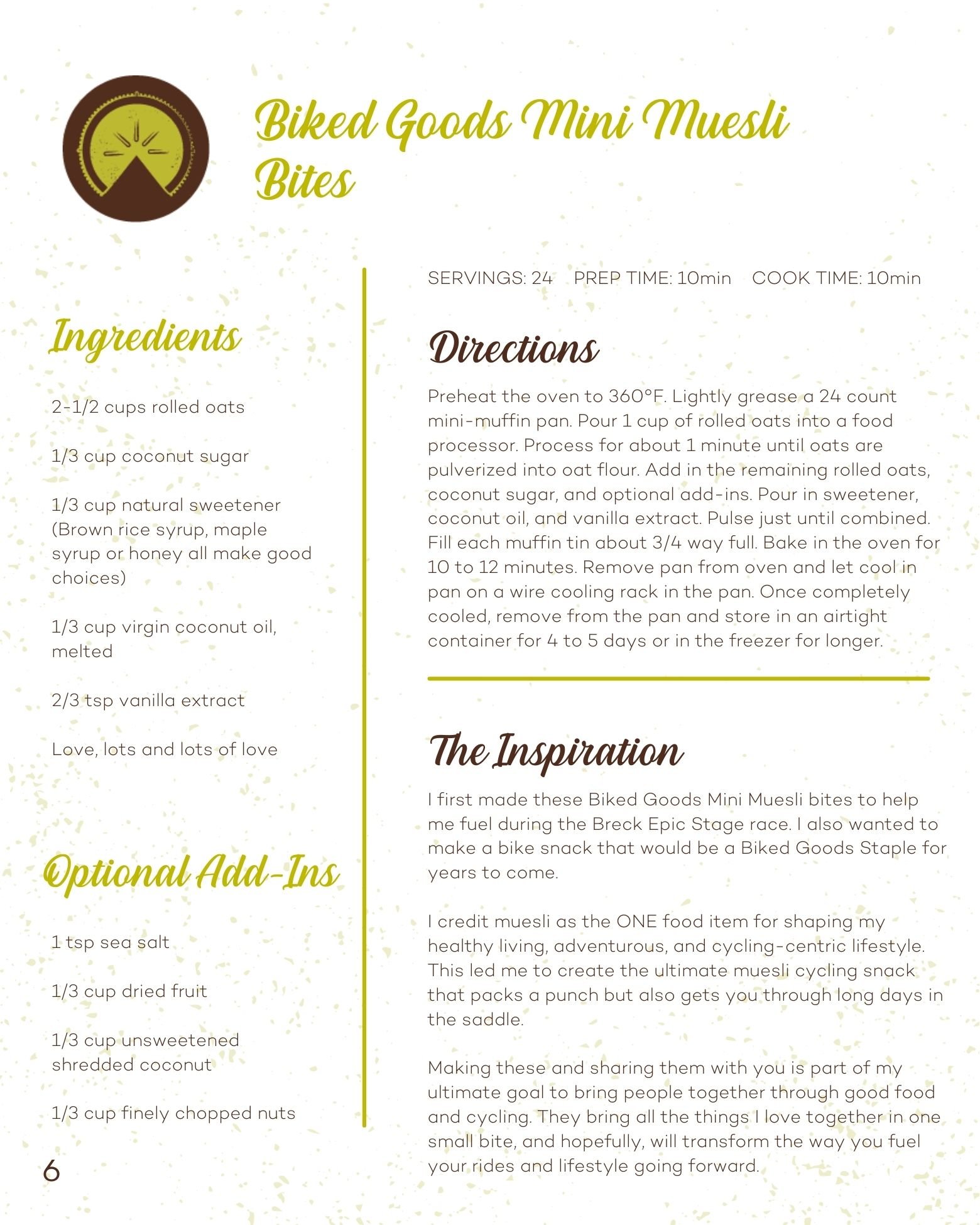 40 Homemade Cycling Snacks Mini Muesli Bites Recipe