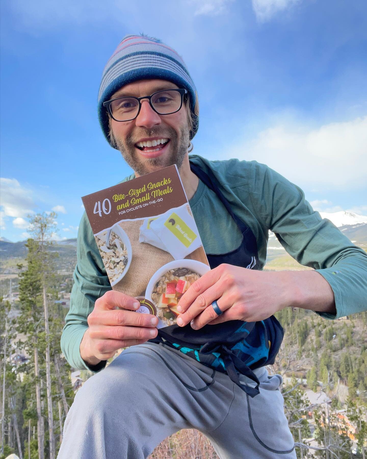 This morning, I went to the top of a mountain in my Biked Goods apron to shout out and let you know...

📢 40 Bite-Sized Snacks and Small Meals for Cyclists On-The-Go is HERE! 🙌

This cookbook has been one heck of a ride and I&rsquo;m beyond gratefu