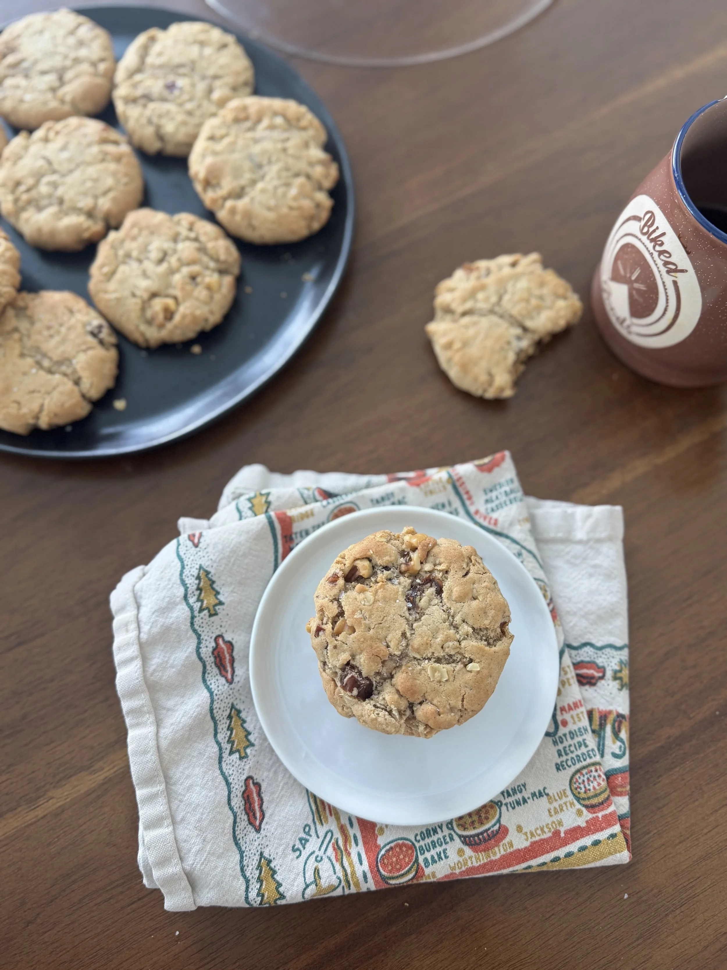 Oatmeal-Date-Walnut Cookies