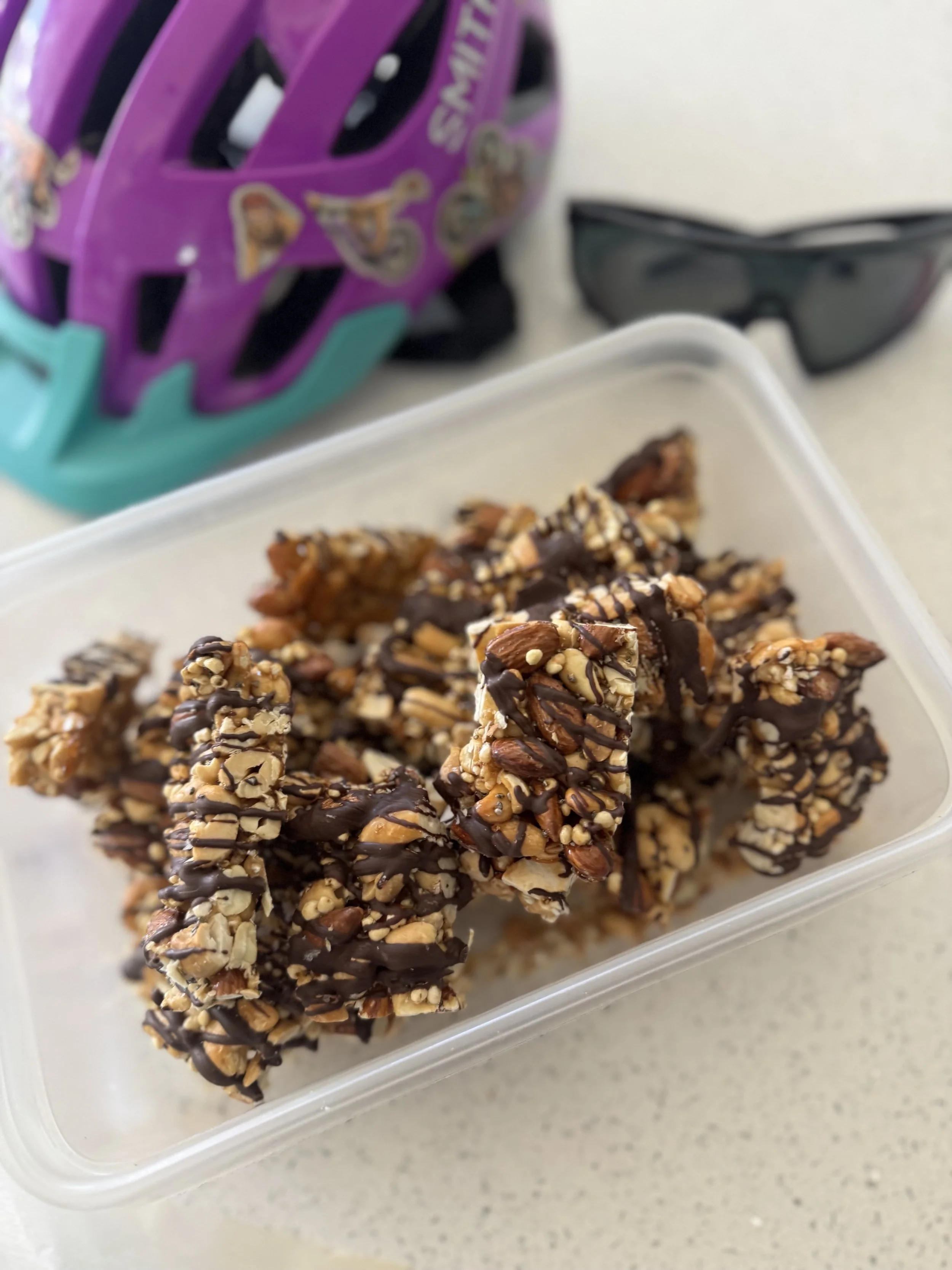 Maple Nut Cluster Chocolate Bars