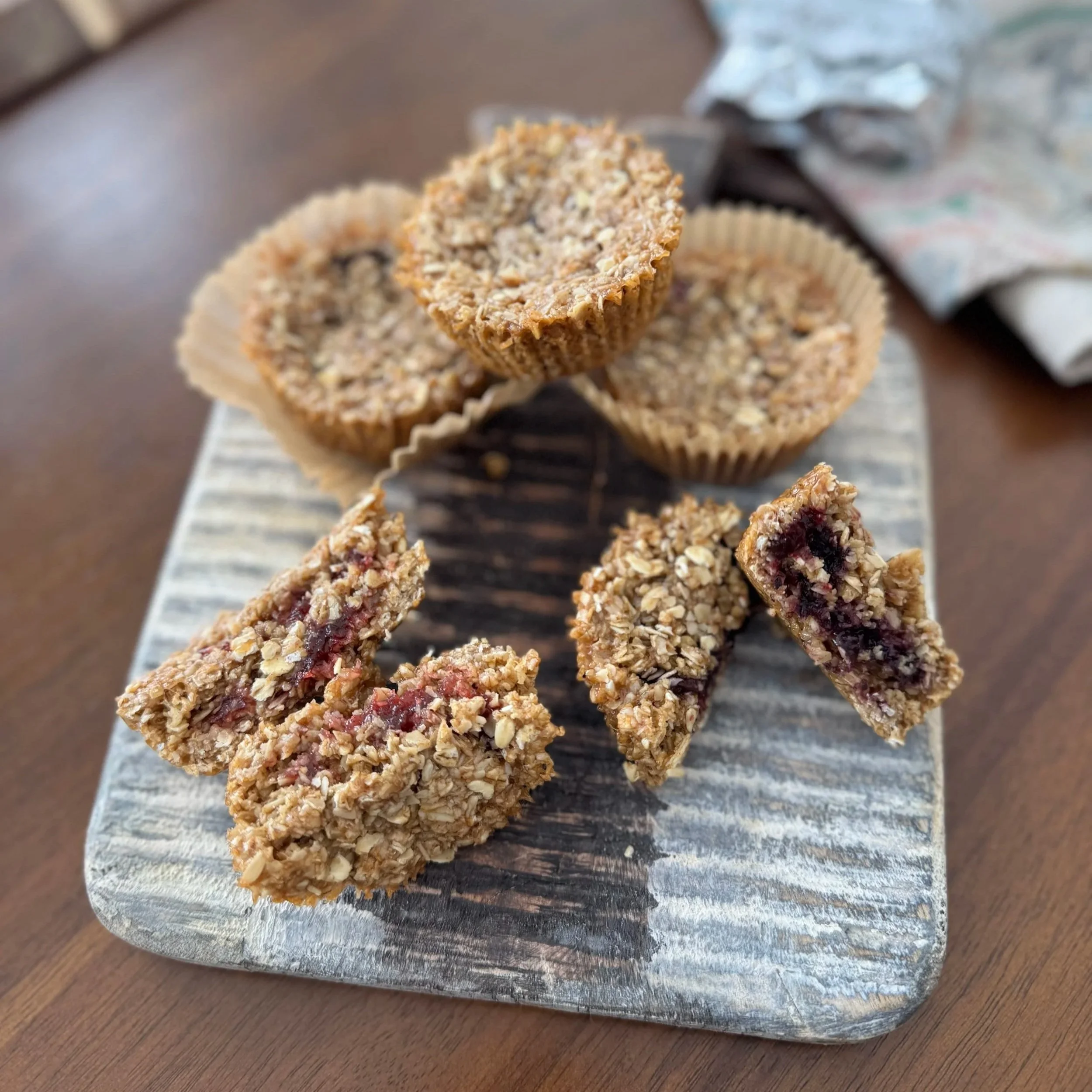 Soft-Baked Fruit Stuffed Oat Cups