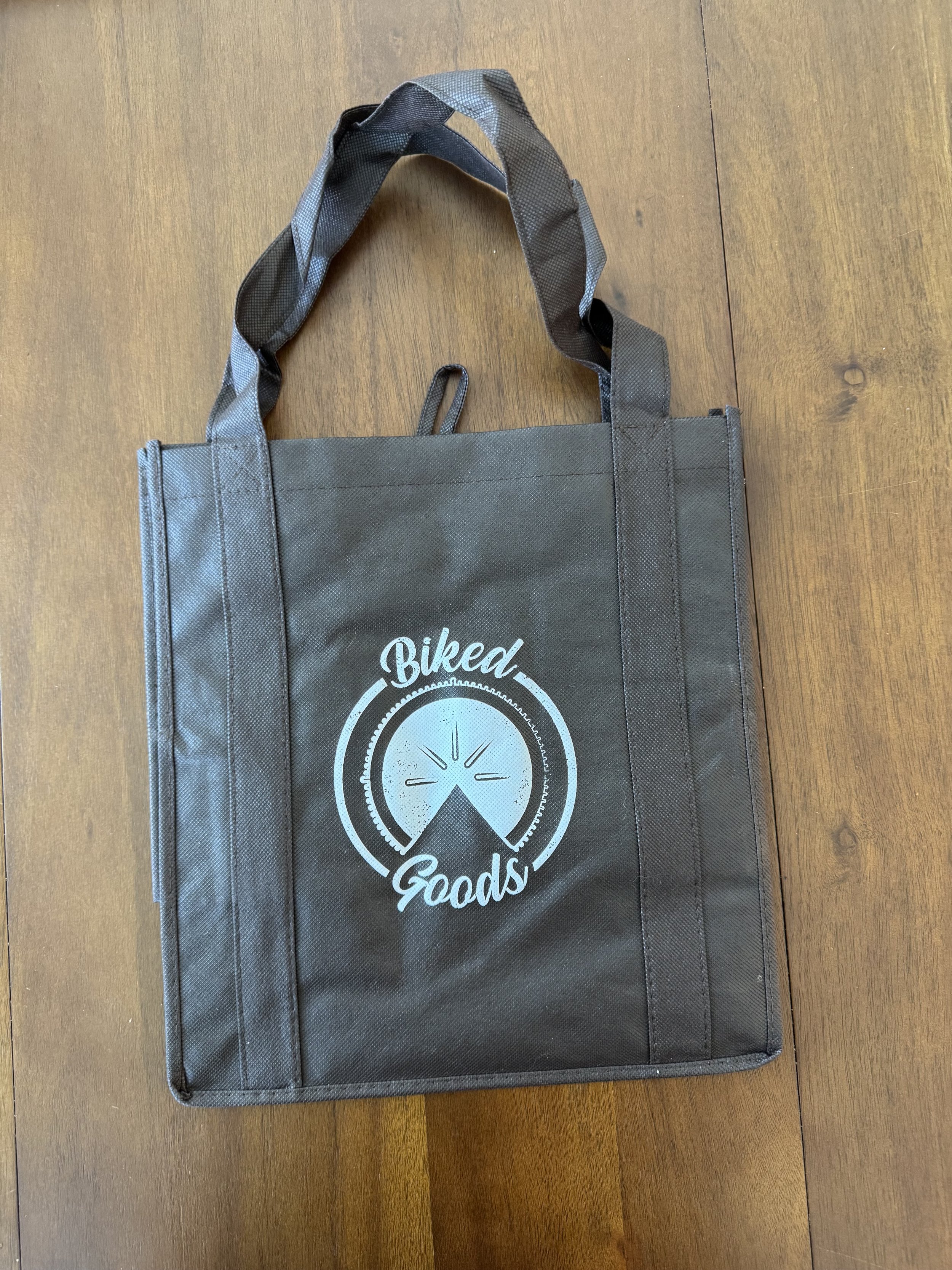 Biked Goods Reusable Grocery Tote Bag
