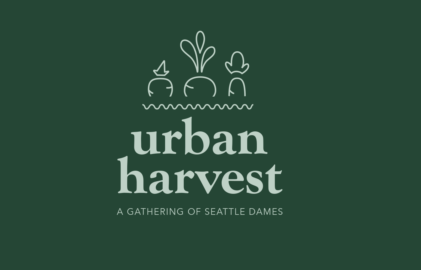 A logo concept for a women in food organization's yearly auction
