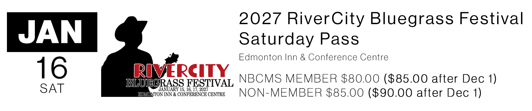 RiverCity 2027 - Saturday Pass