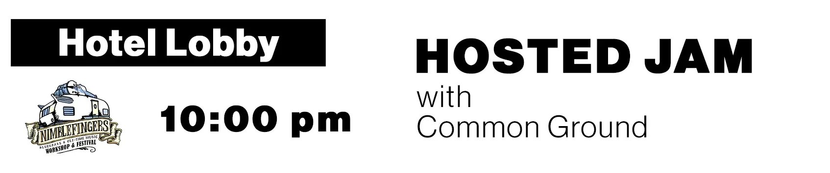 Nimblefingers Hosted Jam FRIDAY