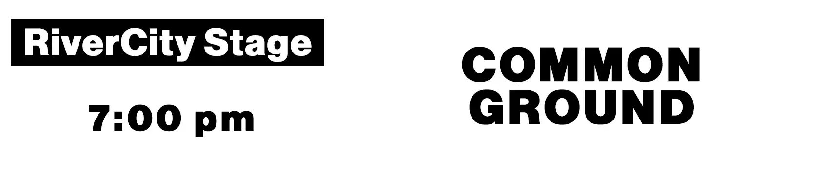 Common Ground FRIDAY