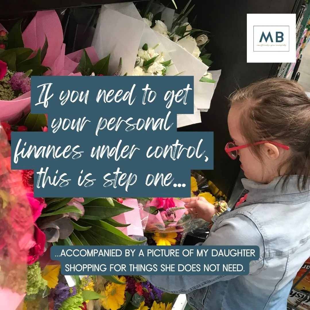 If you need to get your personal finances under control, this is step one…