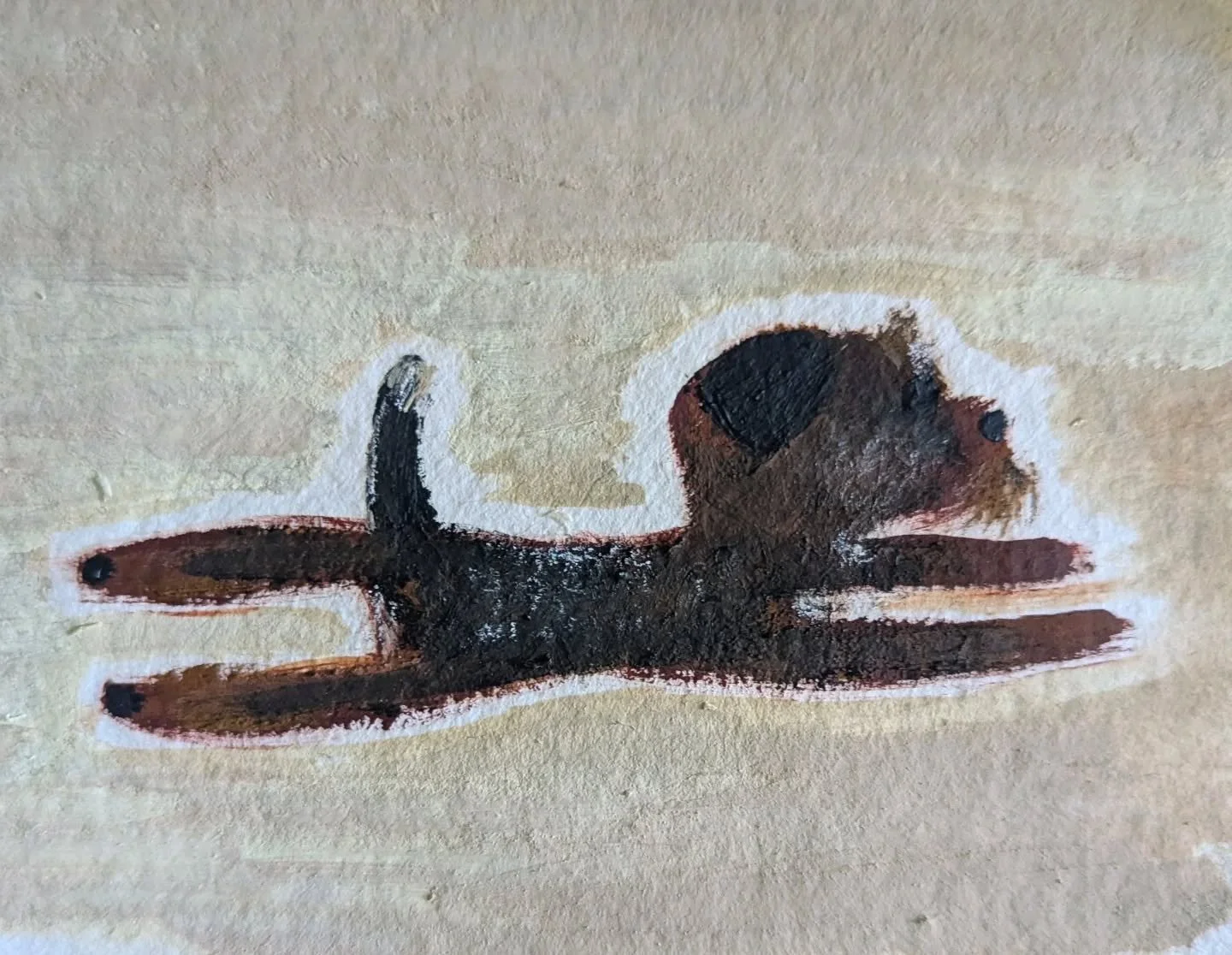 I painted a little Monty for my mum's birthday. Can't believe we lost him three years ago this week. We still love you so much, Montague! 🤍
#borderterrier