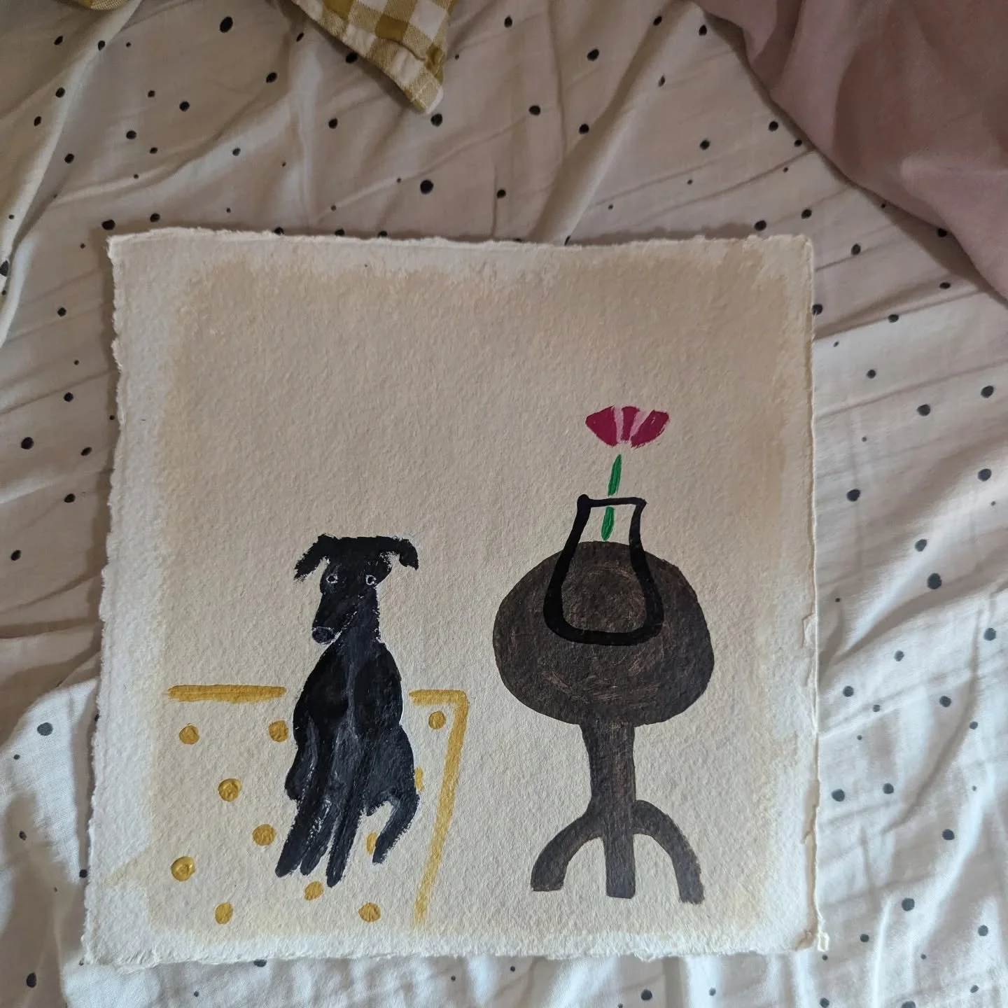 Why do posts with audio 'get more reach'? Here is an audio-less picture of a new painting, anyway.