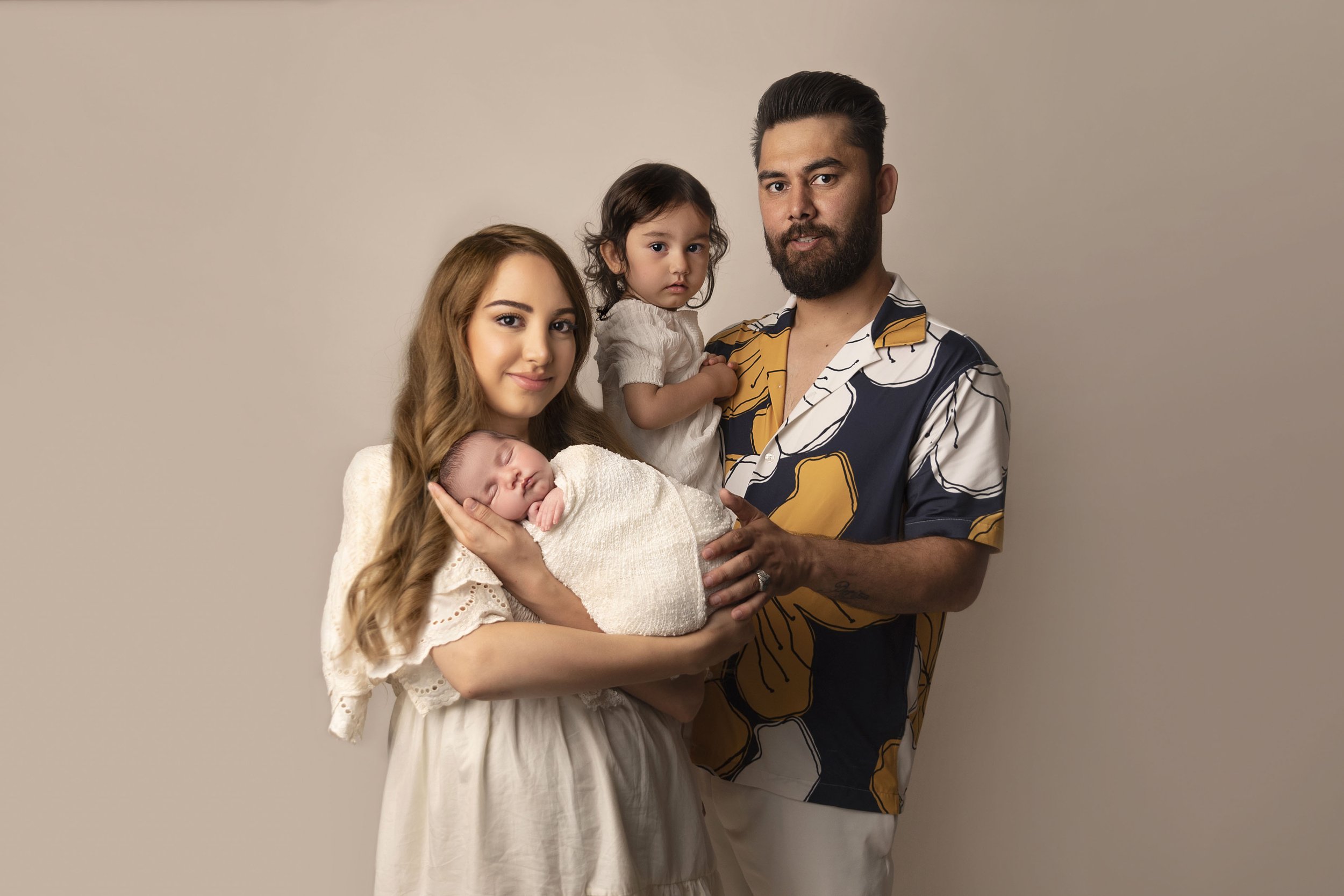 Newborn family photoshoot