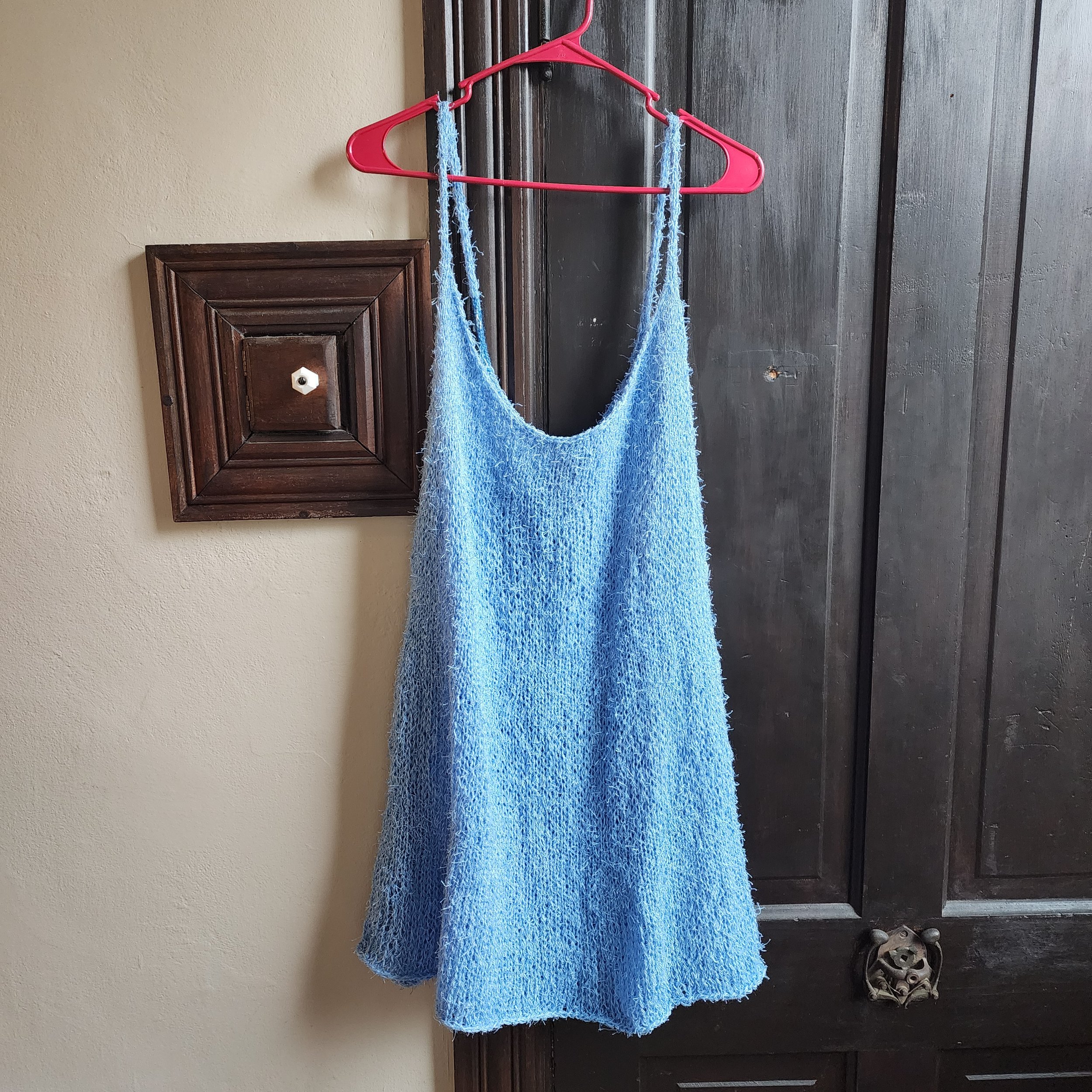 light blue coverup dress