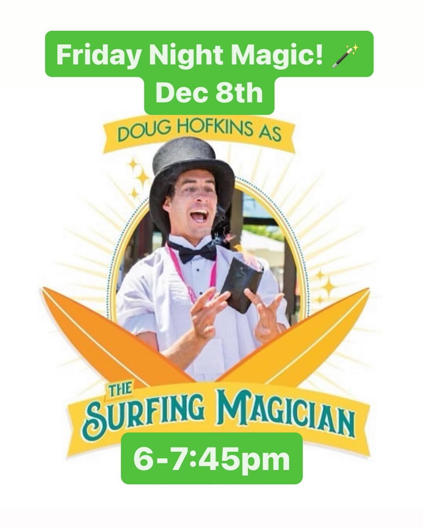 Happy Friday! Join us for dinner and table side magic with @surfingmagician 💫 #paradisebeachgrillecapitola #magicshow #tgif