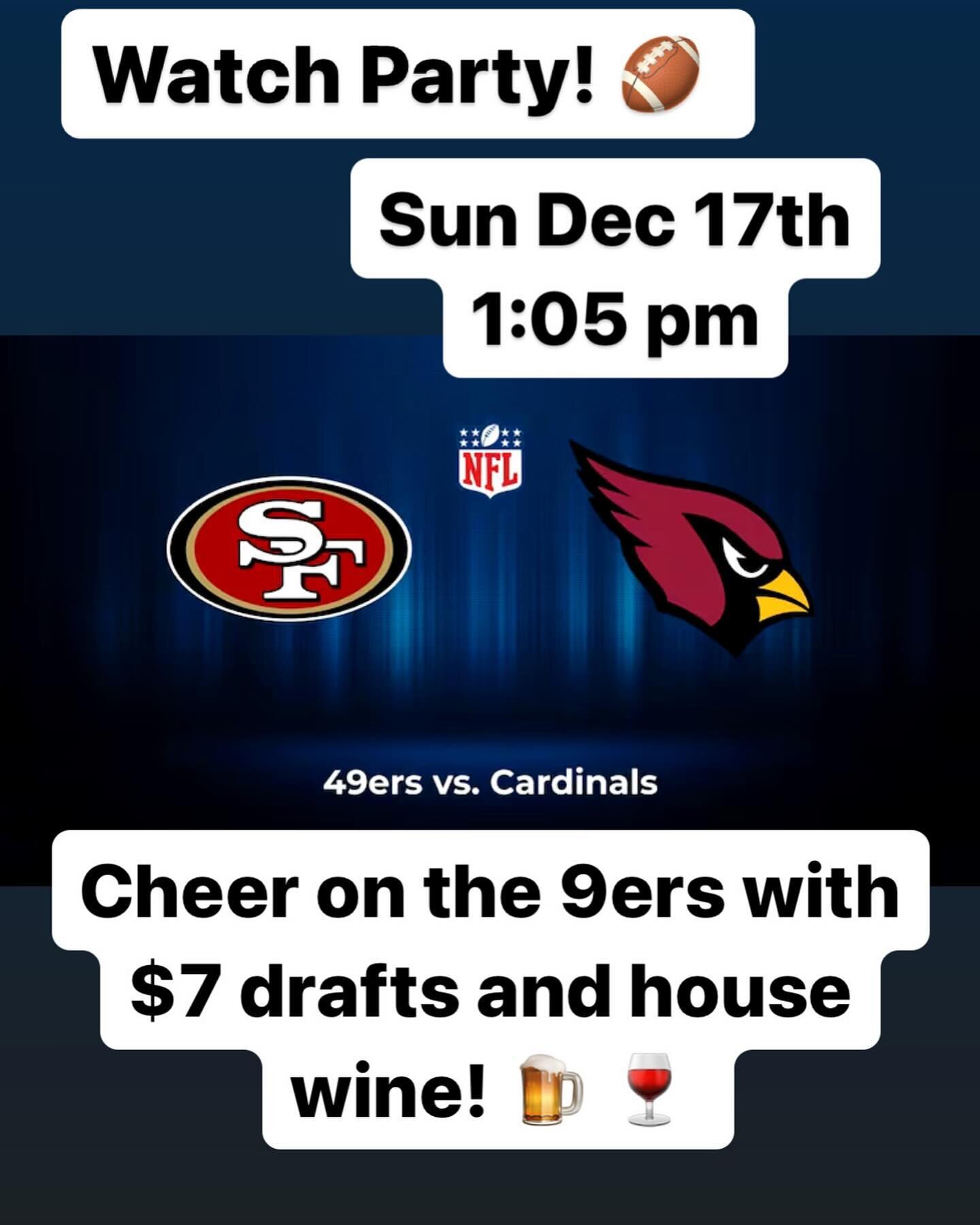 Join us for the game! 🏈 🍺 🍷  #paradisebeachgrillecapitola #footballsunday #go9ers