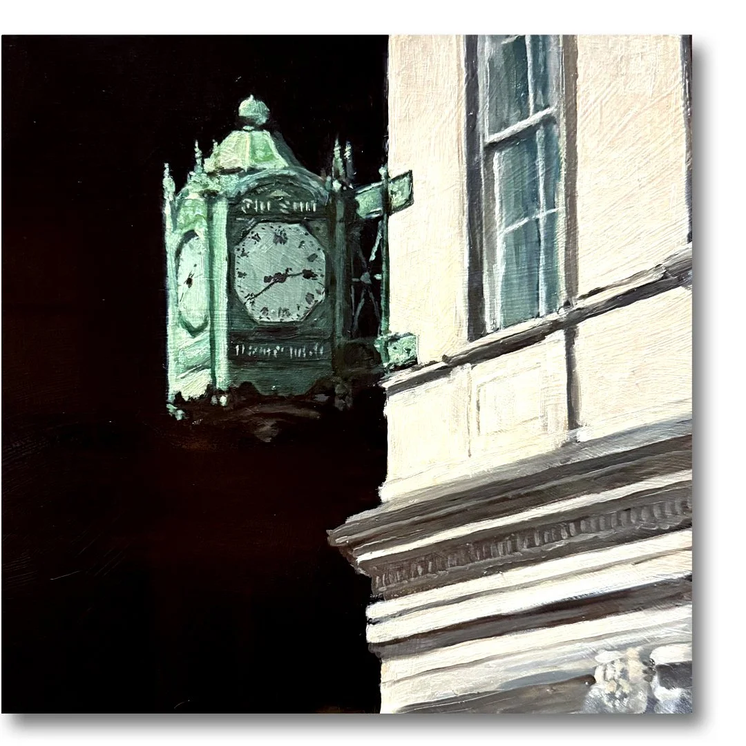 Sun Dial, 10x10" Oil on Cradled Wood Panel